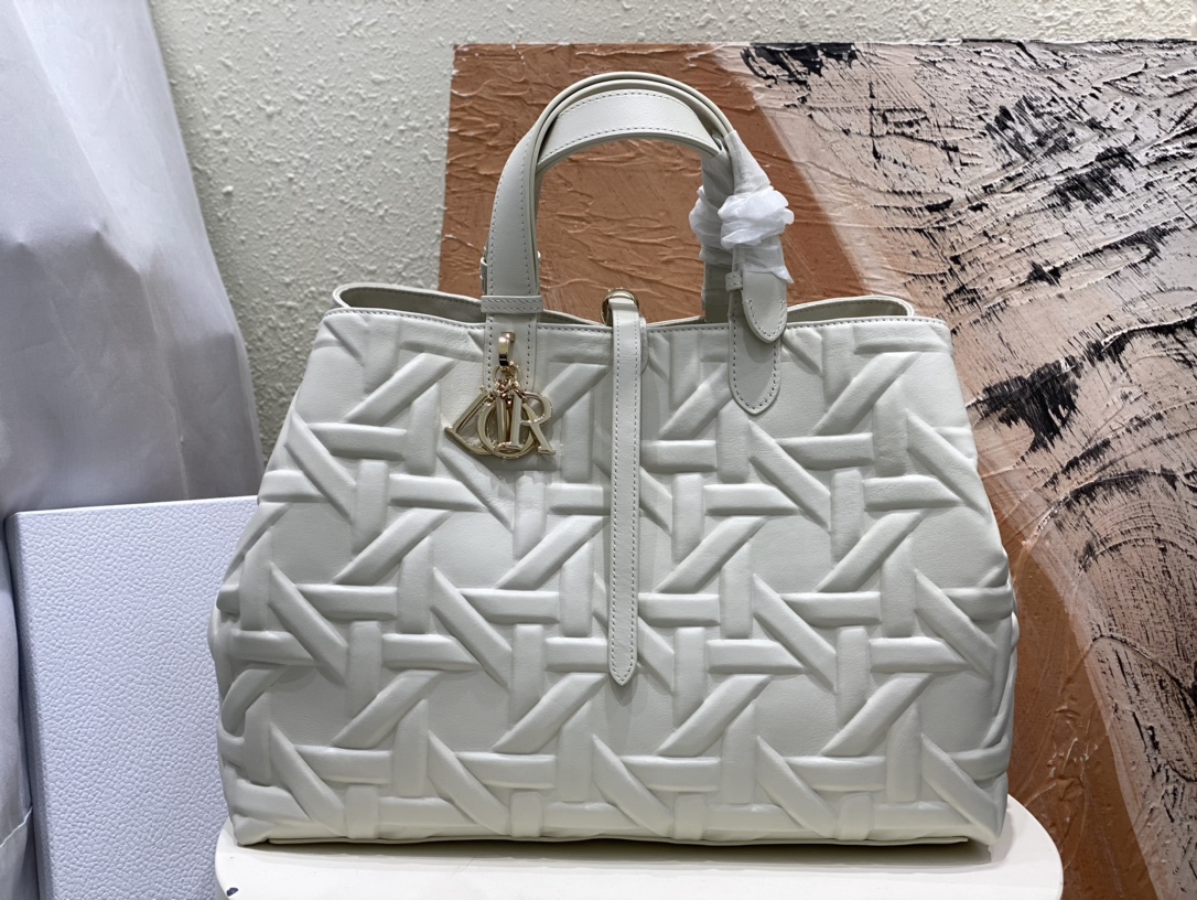 Dior Comprar Bolsos de mano Blanco Cuero de vaca Fashion Casual