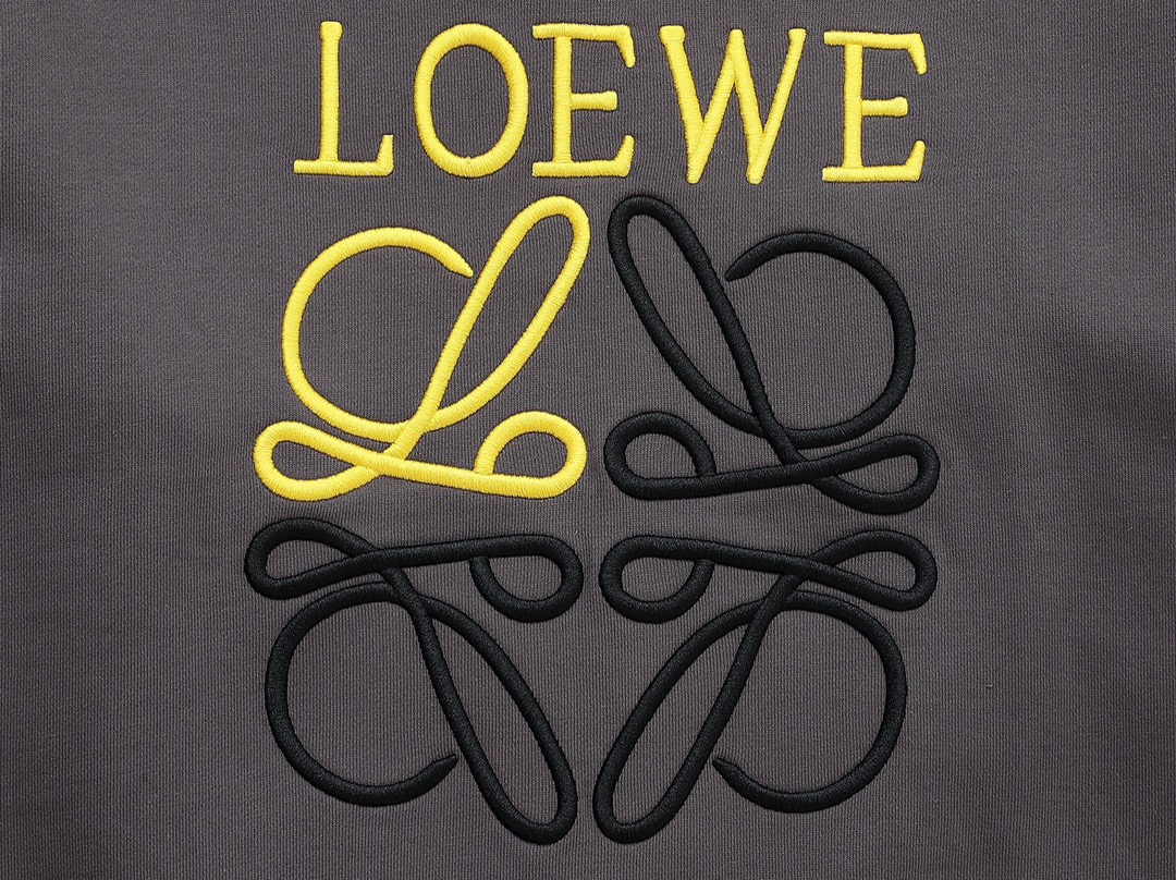 罗意威/Loewe 秋冬新品 精工拼色logo字母圆领卫衣