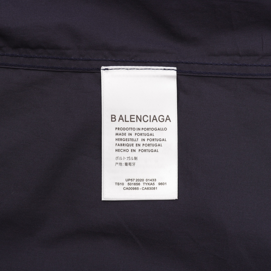 balenciaga/巴黎世家 刺绣徽标白衬衫