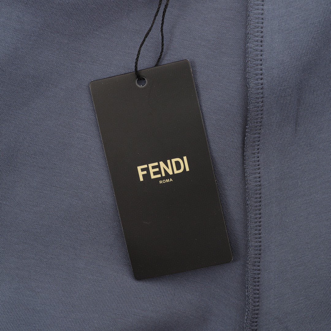 FENDI /芬迪 罗马印花标识运动休闲卫裤 FF家族秋冬季新款男裤