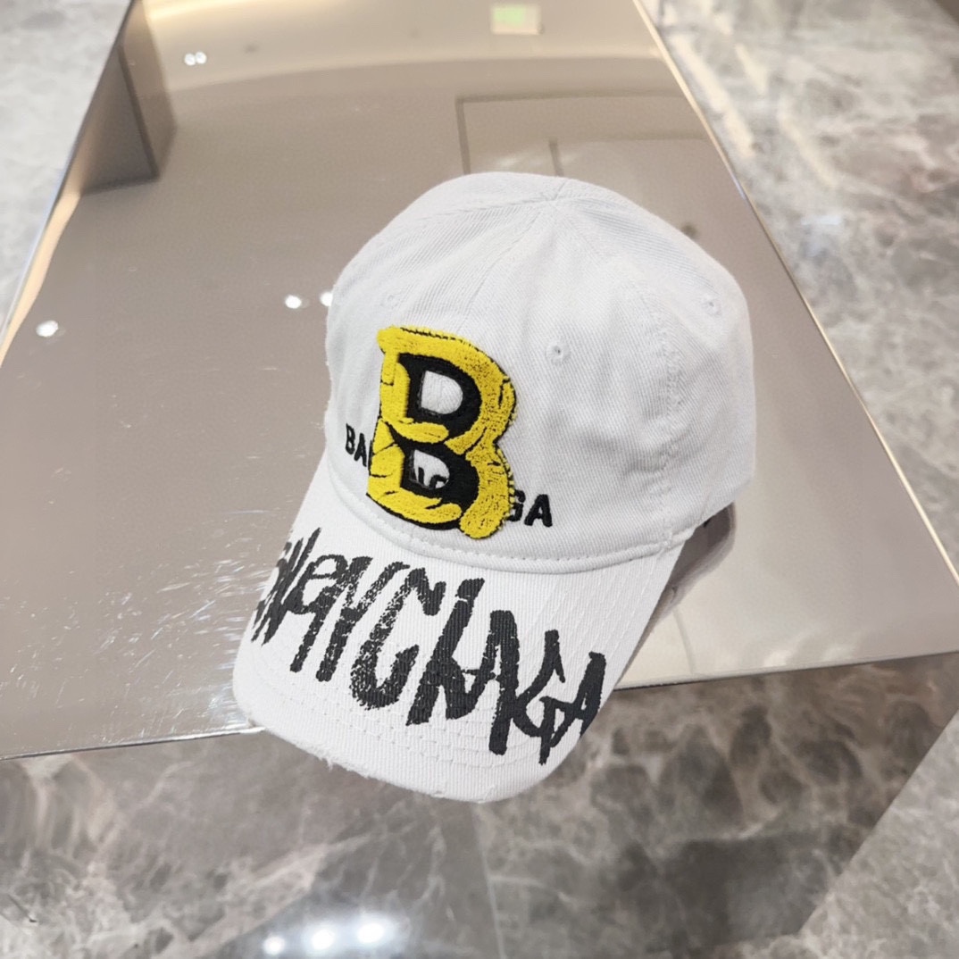 Balenciaga Chapeaux Casquette De Baseball Graffiti Fashion Peu importe