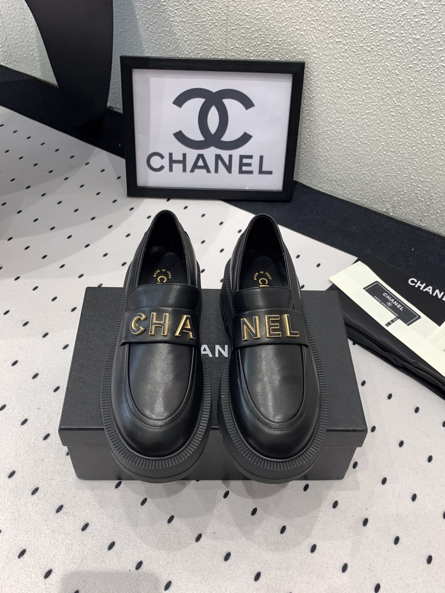 Chanel Cheap
 Shoes Loafers Calfskin Cowhide Sheepskin TPU