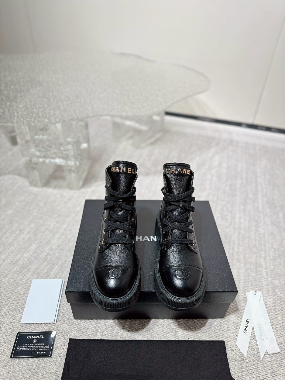 Chanel Bottes Courtes Peau de mouton Le TPU Fashion