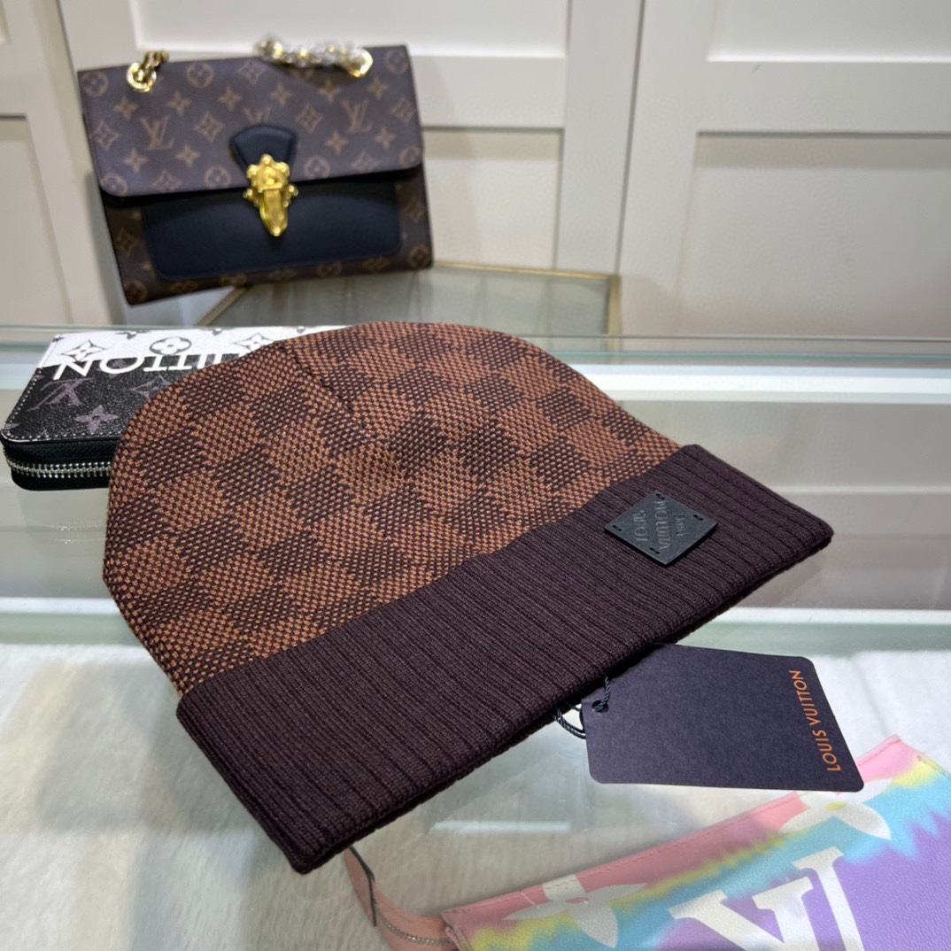 Louis Vuitton Hoeden Gebreide mutsen Unisex Kasjmier Breien Fashion