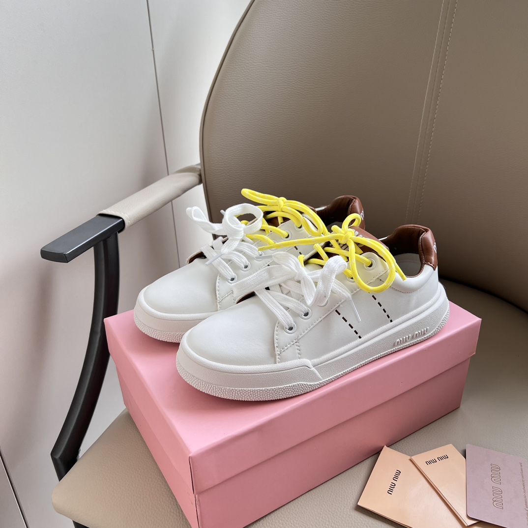 MiuMiu Skateboard Shoes White