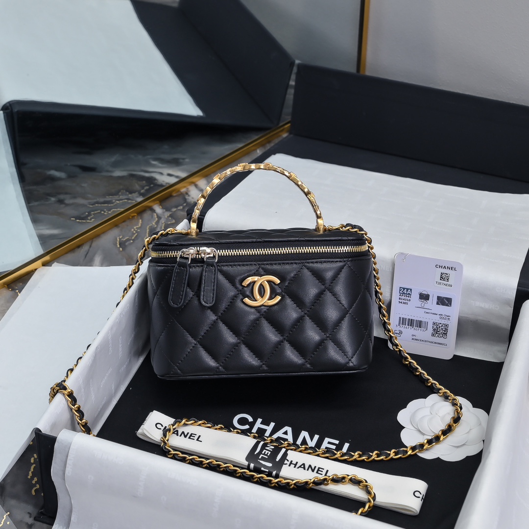 Chanel Acheter Sacs À Main Sacs À Bandoulière & À Épaule Noir épissure Peau de mouton Tissé Fashion