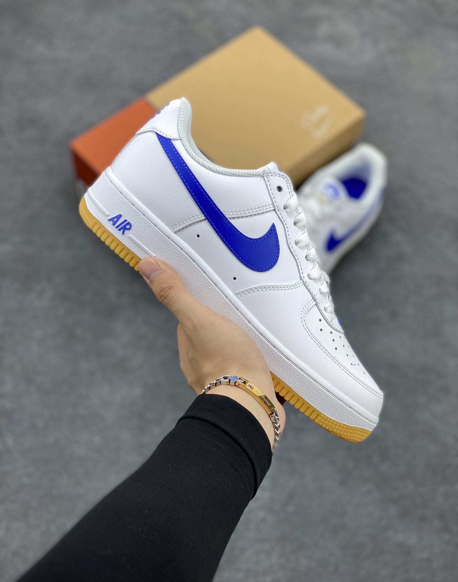 Air Jordan Force 1 Perfeito
 Sapatos de Skate Air Jordan Luxo barato
 Azul Branco Tops Baixos