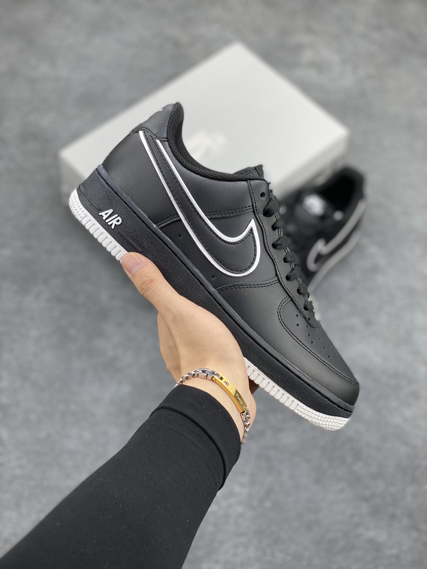 Air Jordan Force 1 Sapatos Air Jordan Preto Branco Tops Baixos