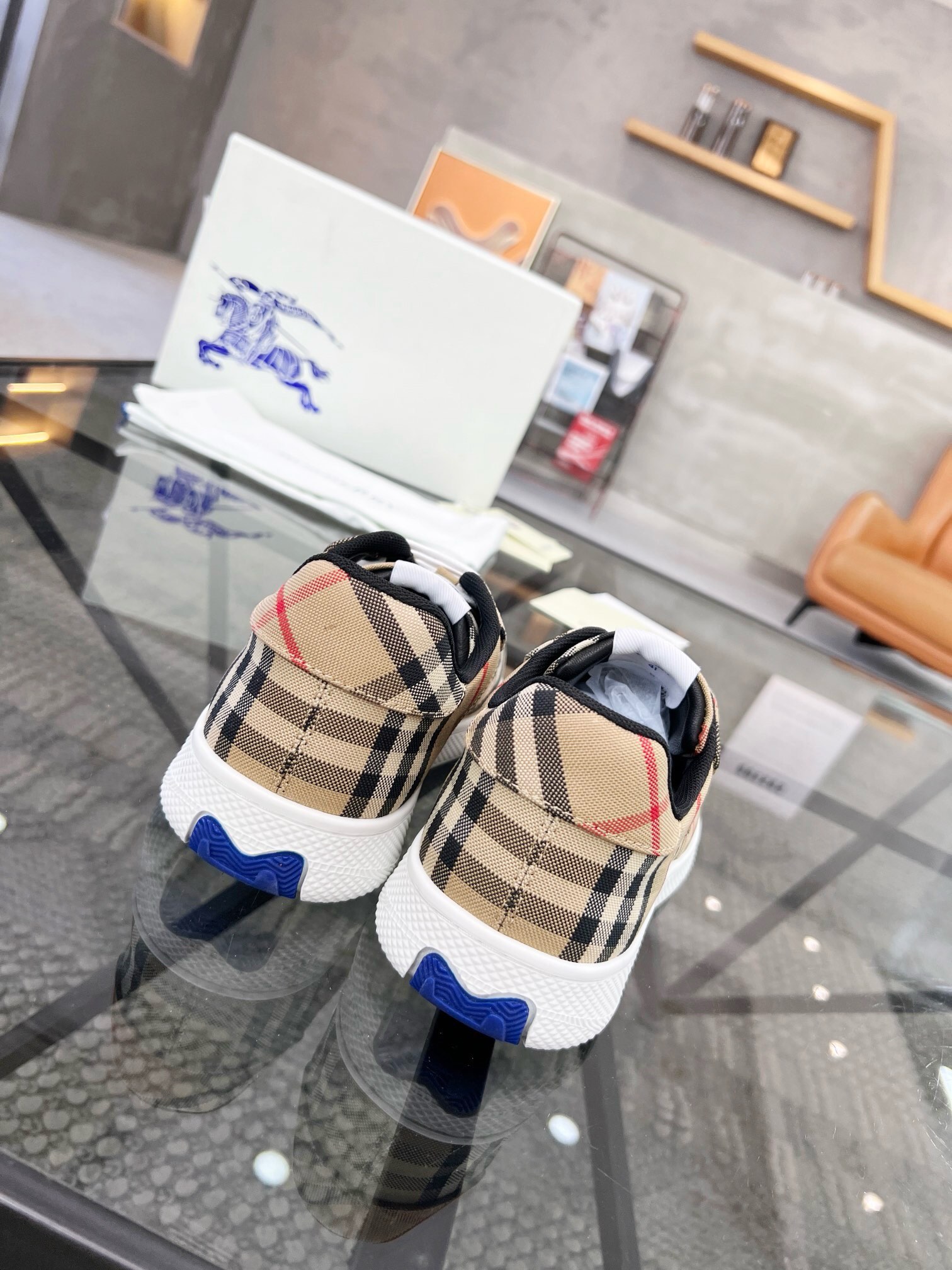 Burberry Haute Couture Classic Luxury Leather Shoe Loafer Shoes 7