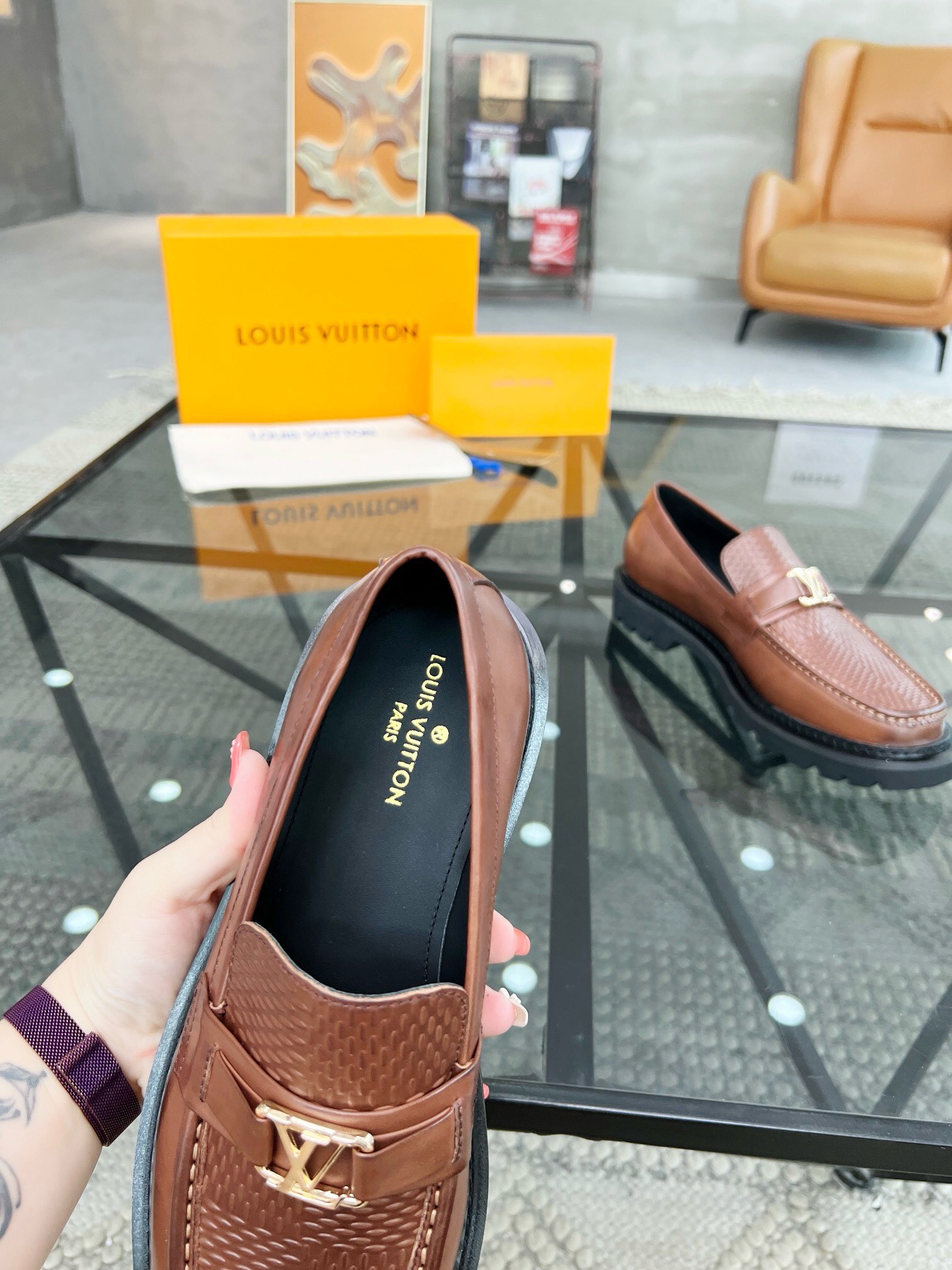 Louis Vuitton Haute Couture Classic Luxury Leather Shoe Loafer Shoes 7