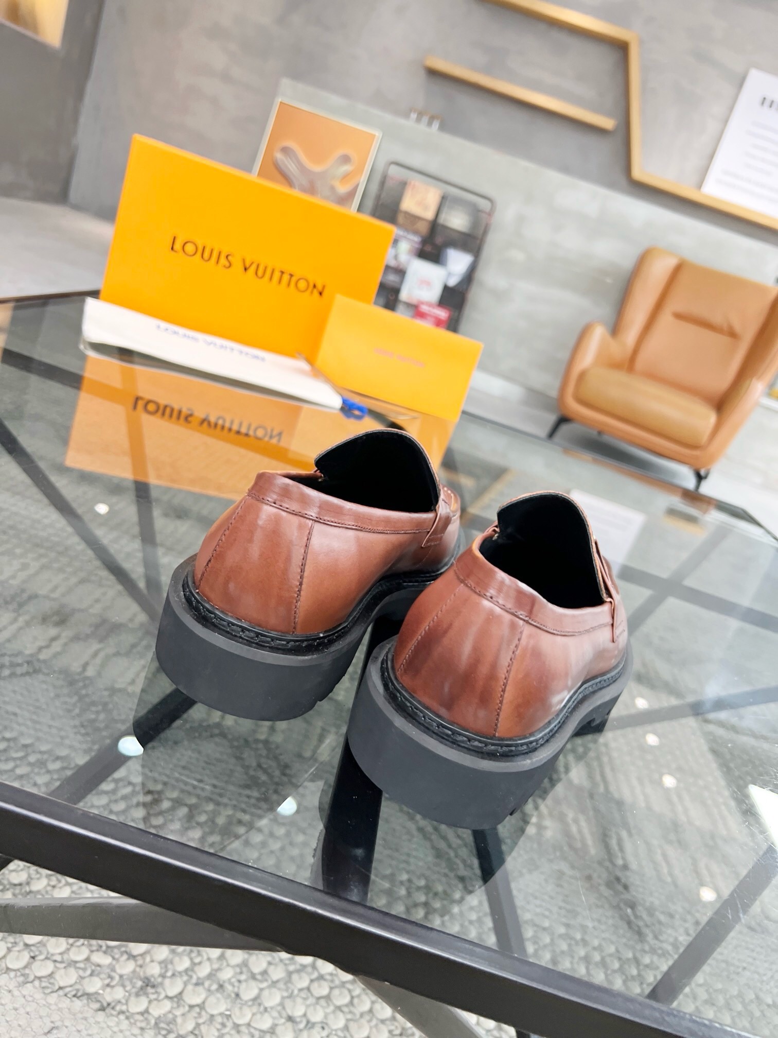 Louis Vuitton Haute Couture Classic Luxury Leather Shoe Loafer Shoes 8