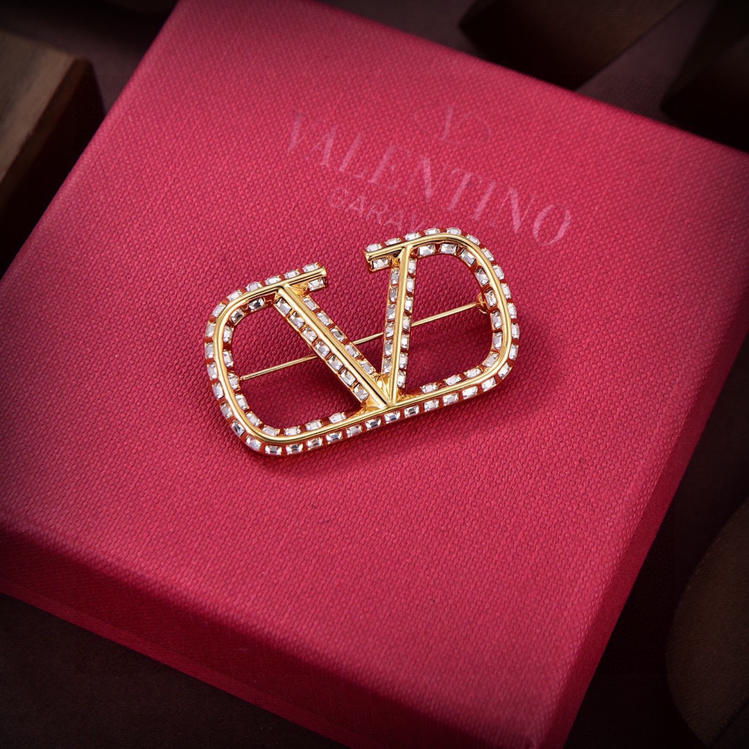 Valentino AAA+
 Jewelry Brooch Gold Fashion