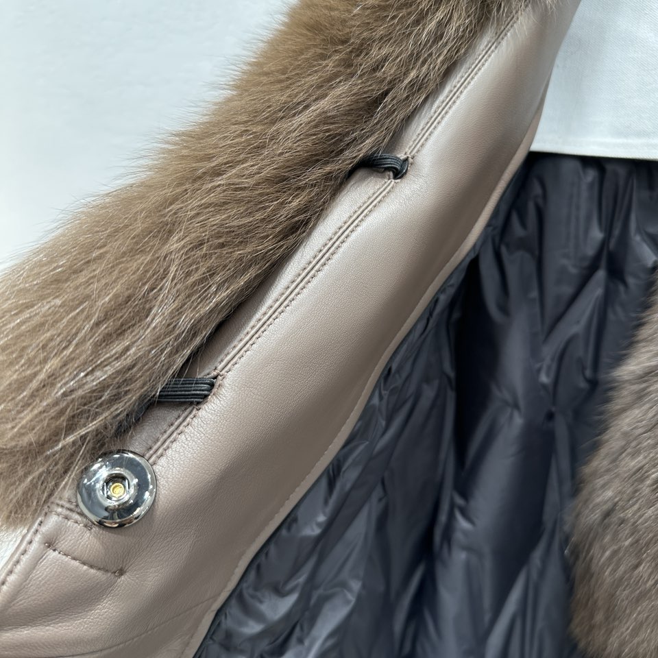 Luxurious Fox Fur Coat with Customizable Collar, Premium Quality Sheepskin, Perfect Fit, Sizes S-XL - 图片 8