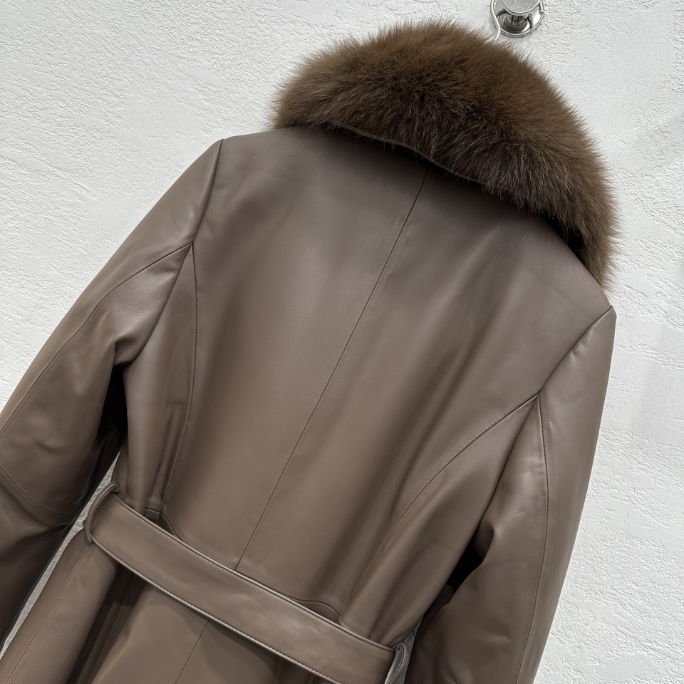 Luxurious Fox Fur Coat with Customizable Collar, Premium Quality Sheepskin, Perfect Fit, Sizes S-XL - 图片 7