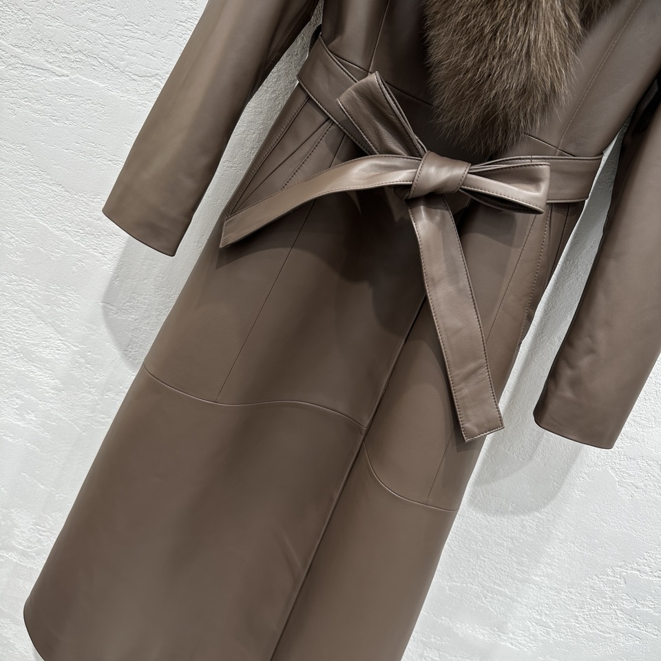 Luxurious Fox Fur Coat with Customizable Collar, Premium Quality Sheepskin, Perfect Fit, Sizes S-XL - 图片 3