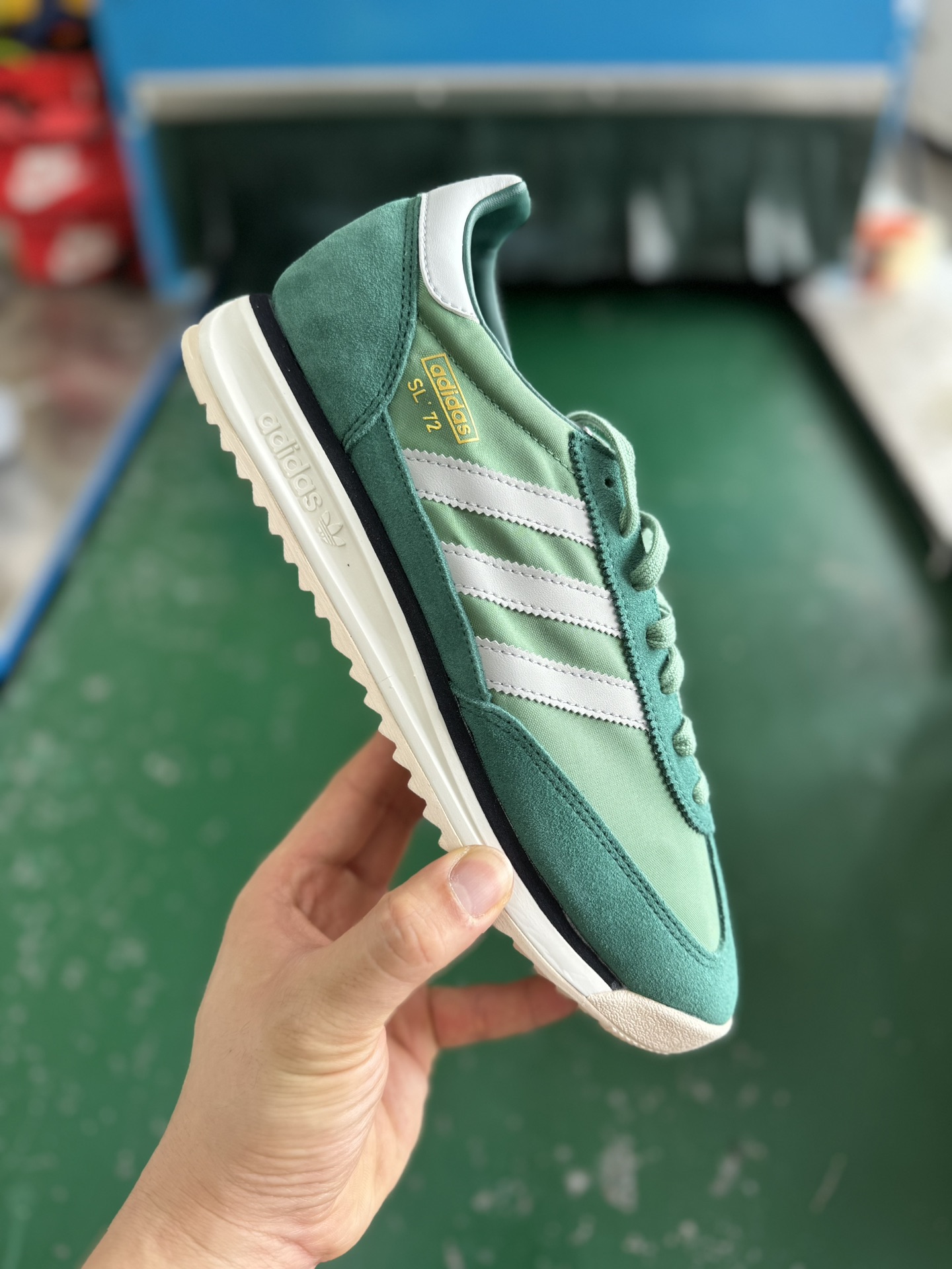 Adidas Originals SL 72 RS IH8016 Classic Retro Running Shoes - Green 2 i1724916539 2542 0