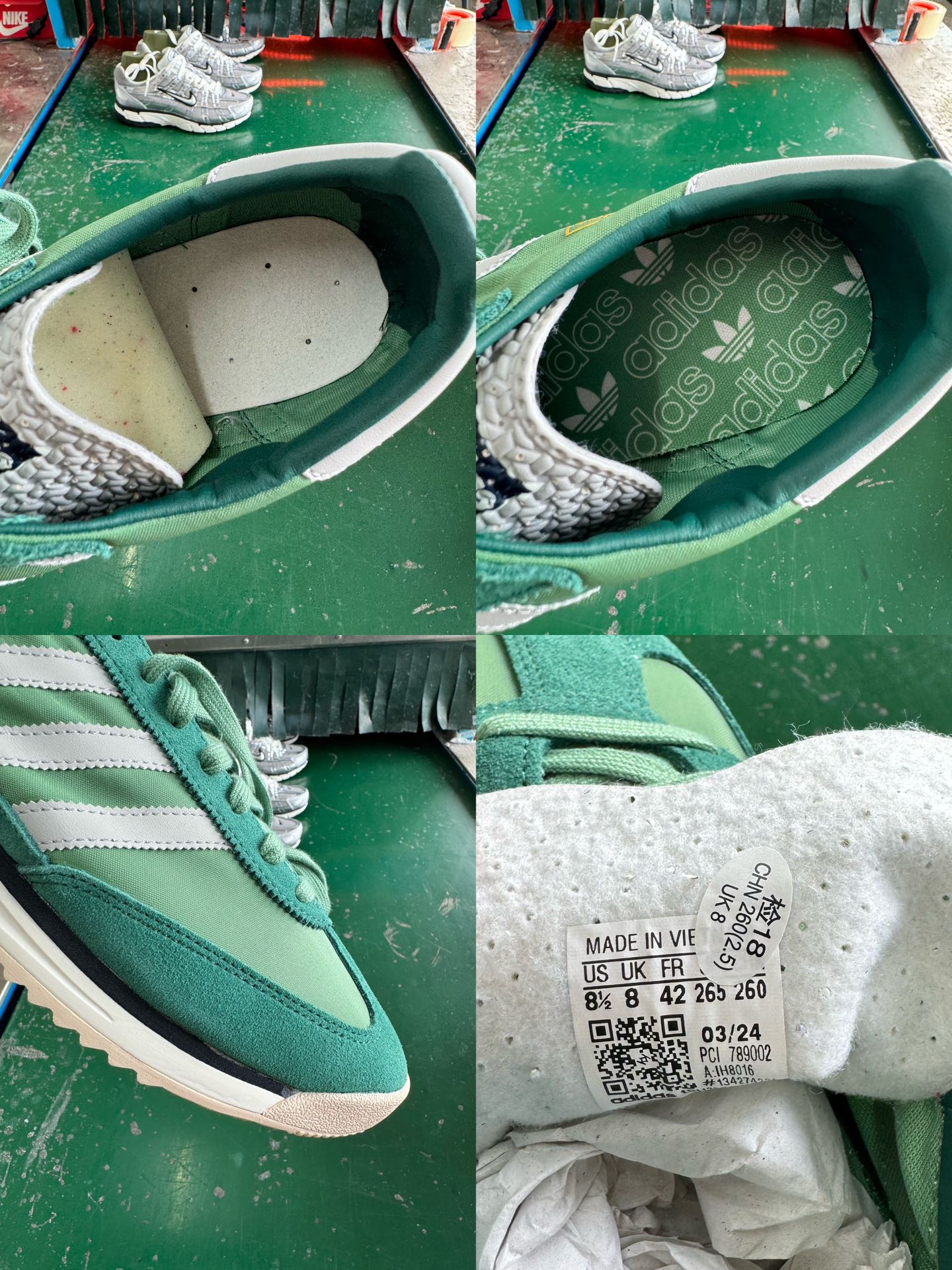 Adidas Originals SL 72 RS IH8016 Classic Retro Running Shoes - Green 10 i1724916539 8107 8