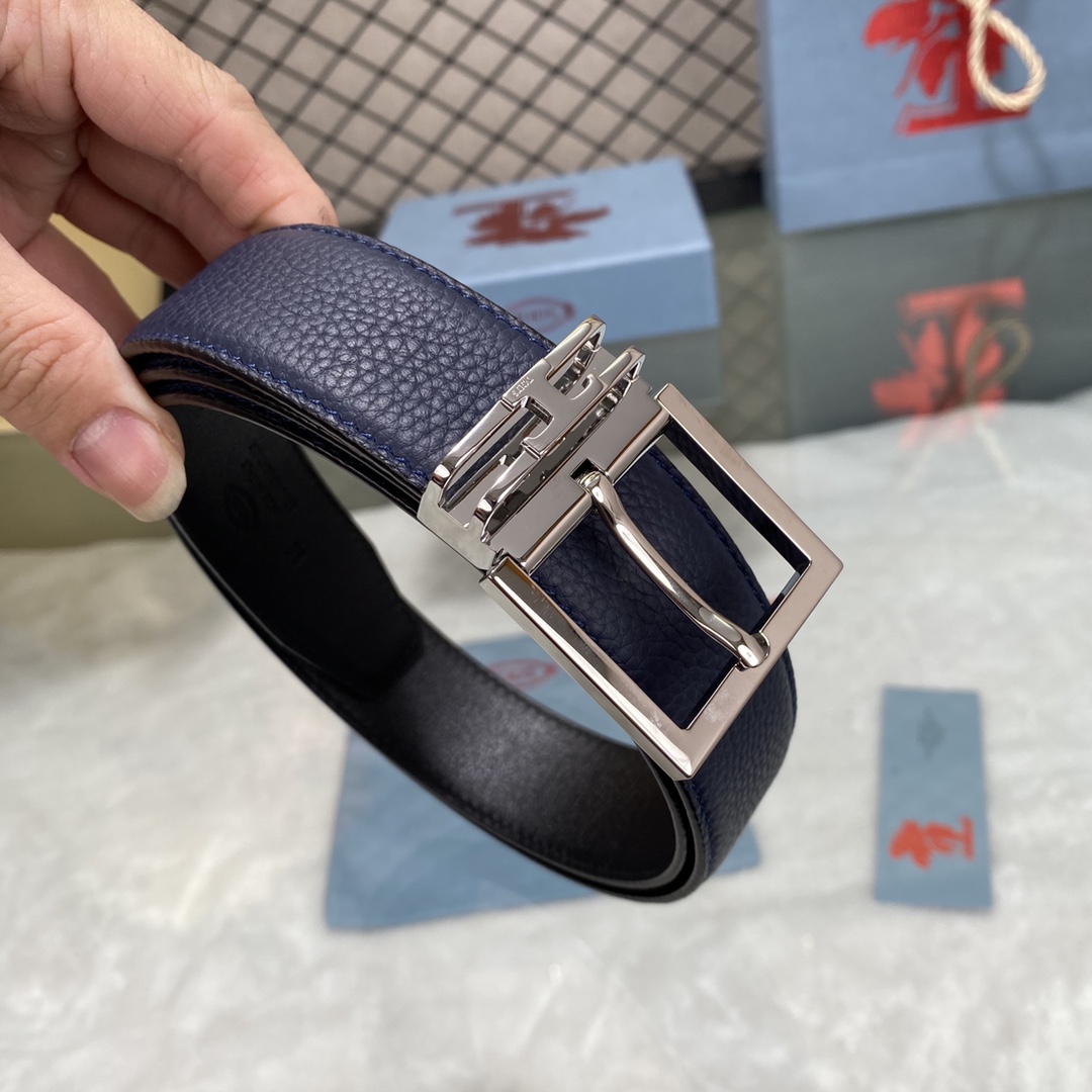 TODS3.5宽早春新品男士腰带经典T字扣设计经典耐看！原版开模