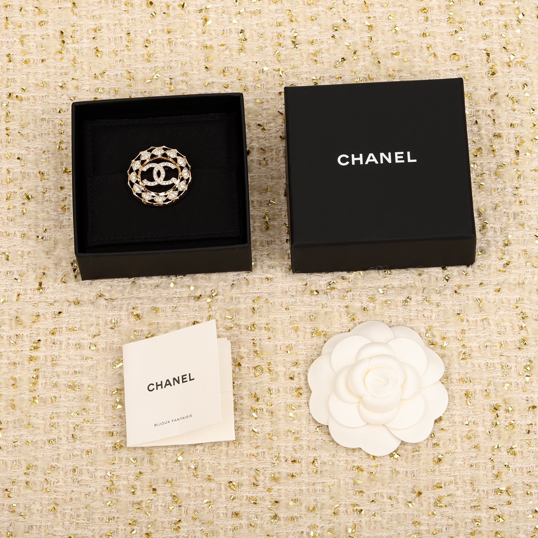 Chanel Joyas Broche Trabajo abierto