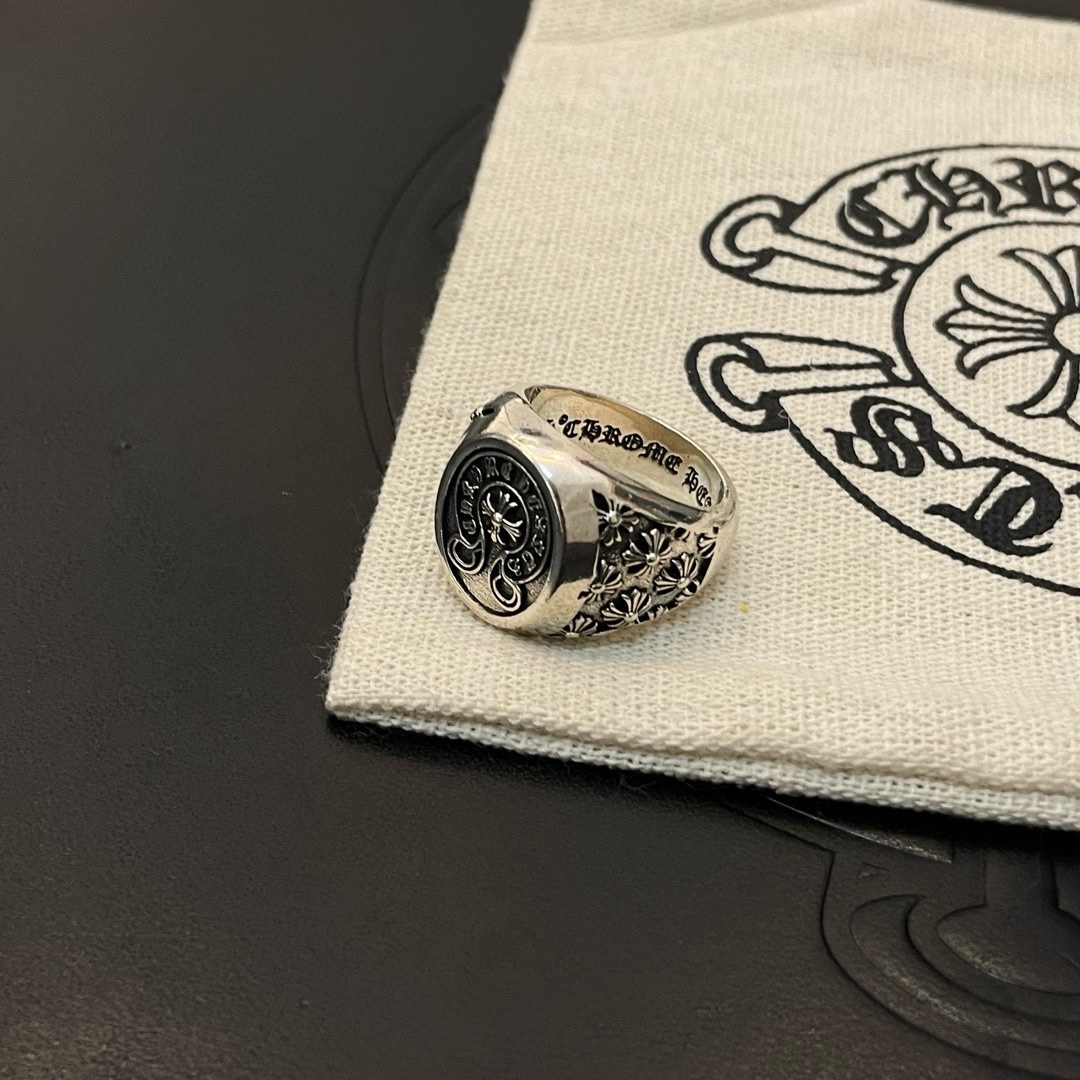 Chrome Hearts Classic Vintage Horseshoe Cross Ring - Comprehensive 9
