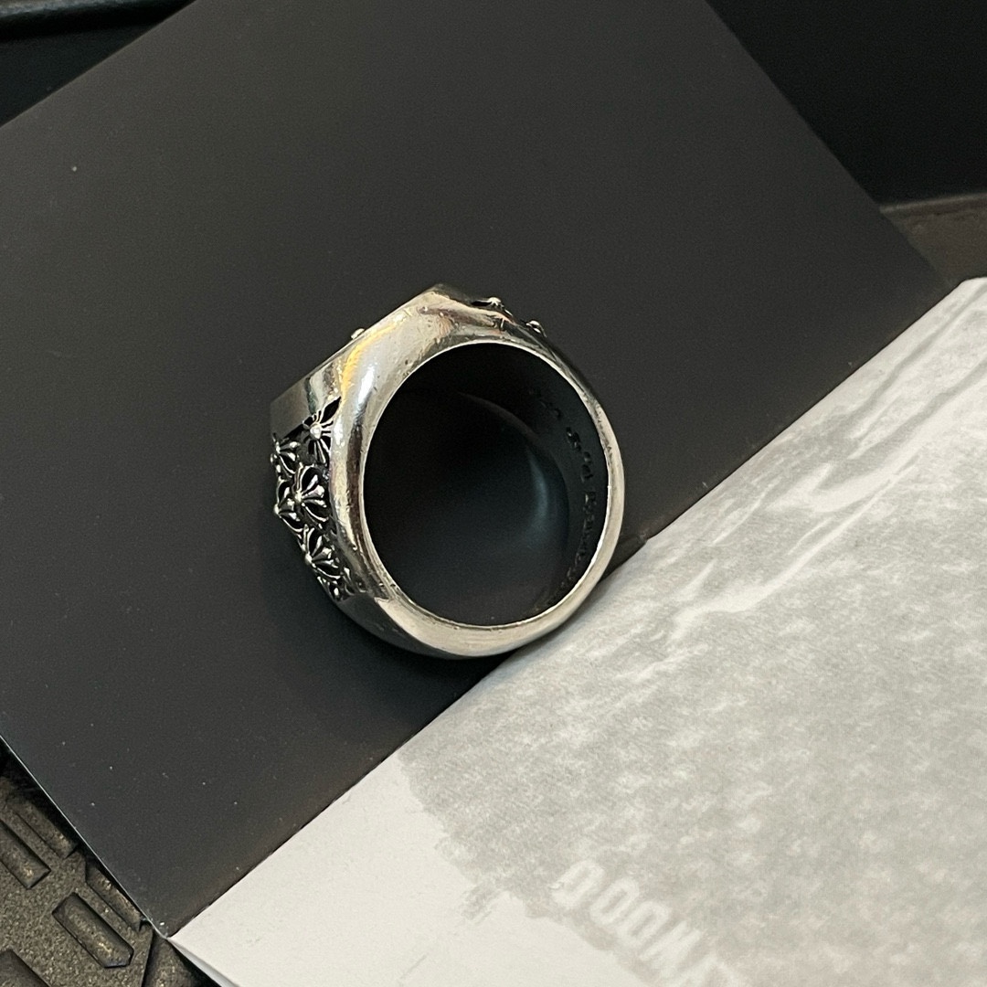 Chrome Hearts Classic Vintage Horseshoe Cross Ring - Comprehensive 8