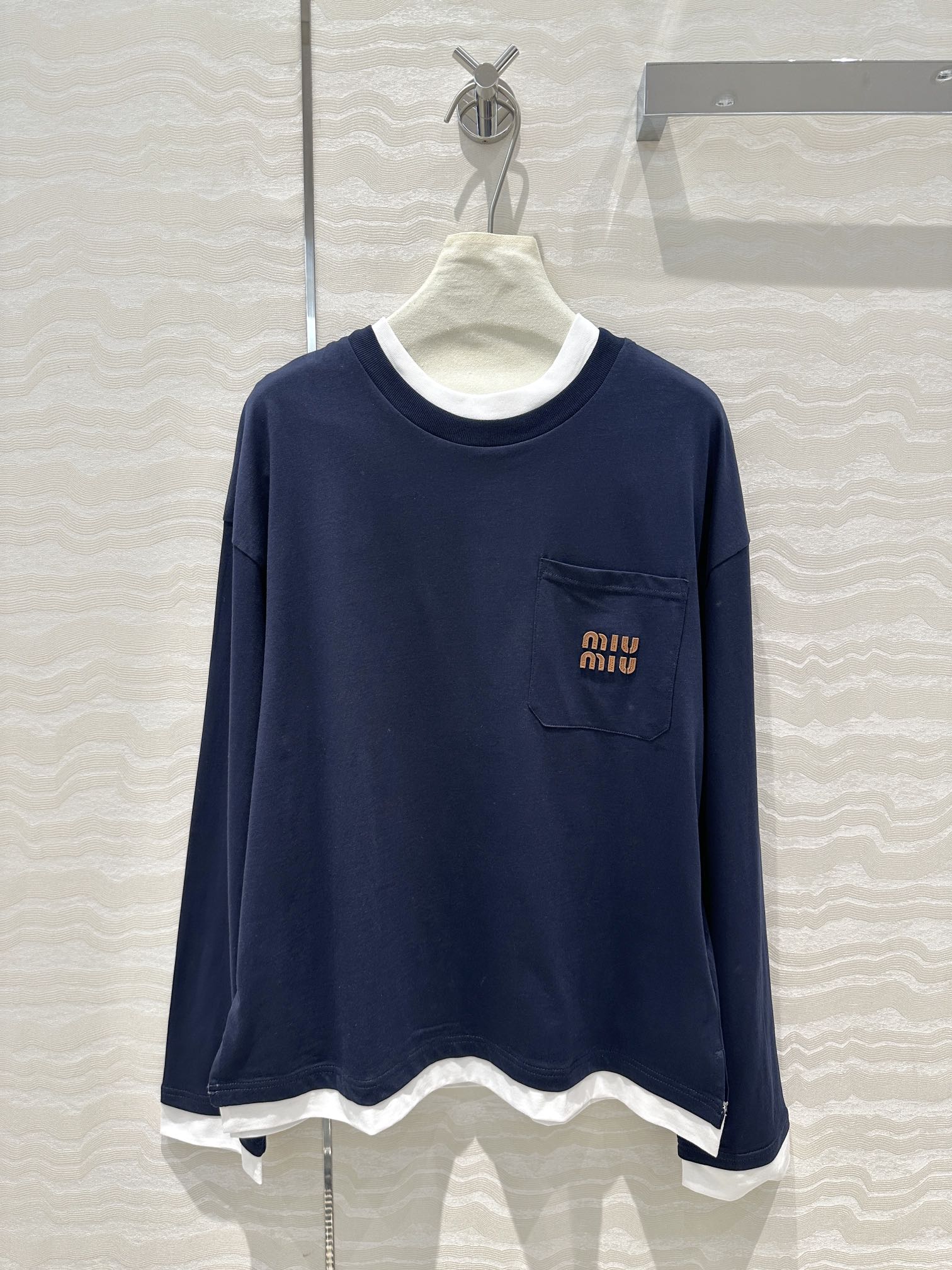 MiuMiu Abbigliamento T-Shirt Cotone Collezione Autunno/Inverno Maniche lunghe