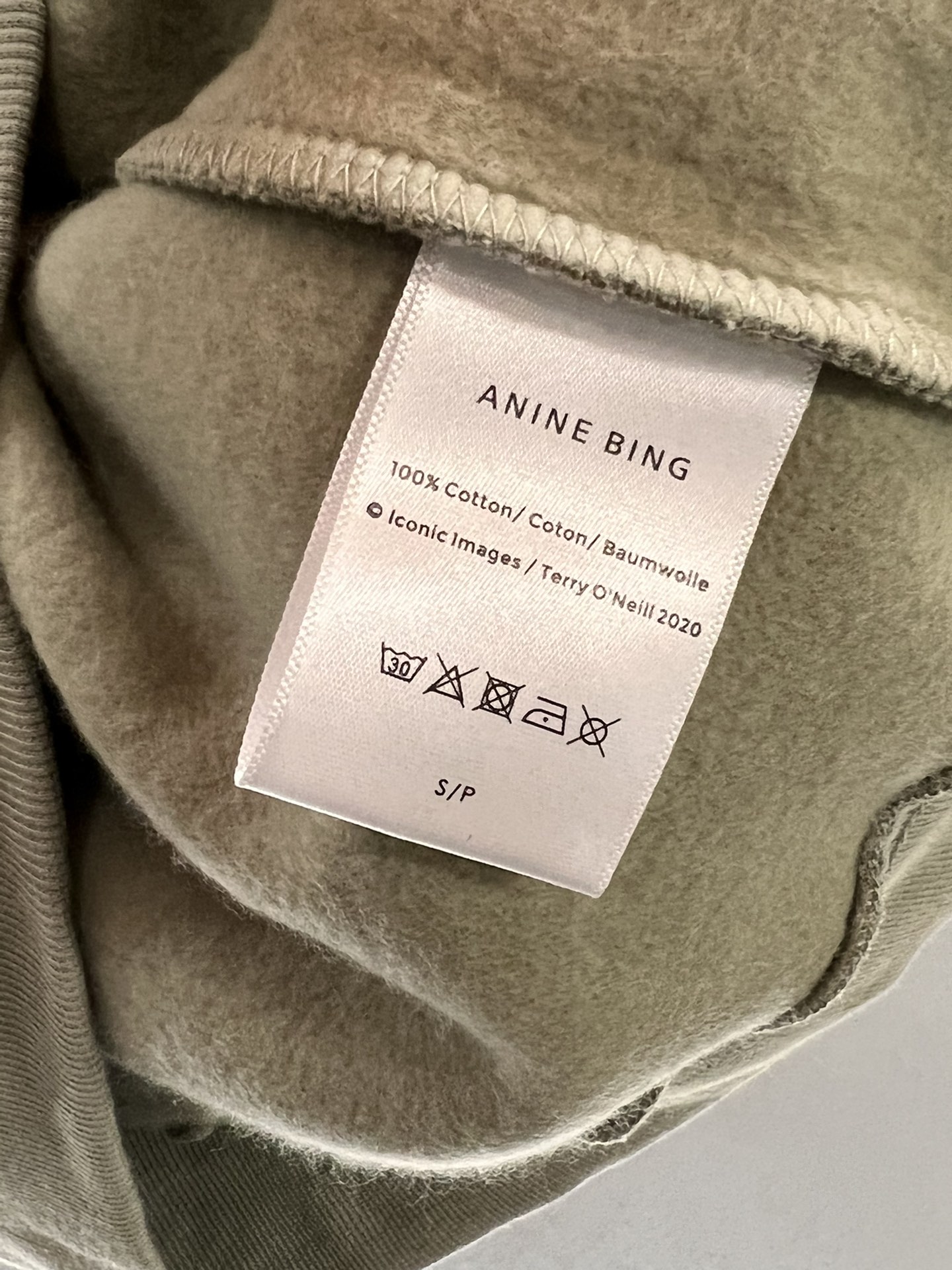 新款️！Aninebin*24秋冬新款！字母植绒logo圆领卫衣落肩宽松版型上身慵懒随意超级显瘦轻松穿出