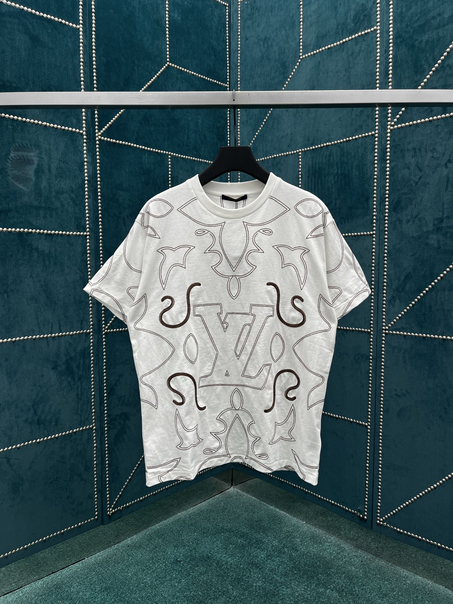 Louis Vuitton Kleding T-Shirt Borduurwerk Katoen Breien Herfst/winter collectie