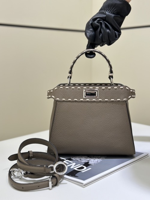 Fendi Peekaboo Iconic Handbag, Crafted with Exquisite Handmade Stitching 1 Fendi Peekaboo Iconic Handbag, Crafted with Exquisite Handmade Stitching