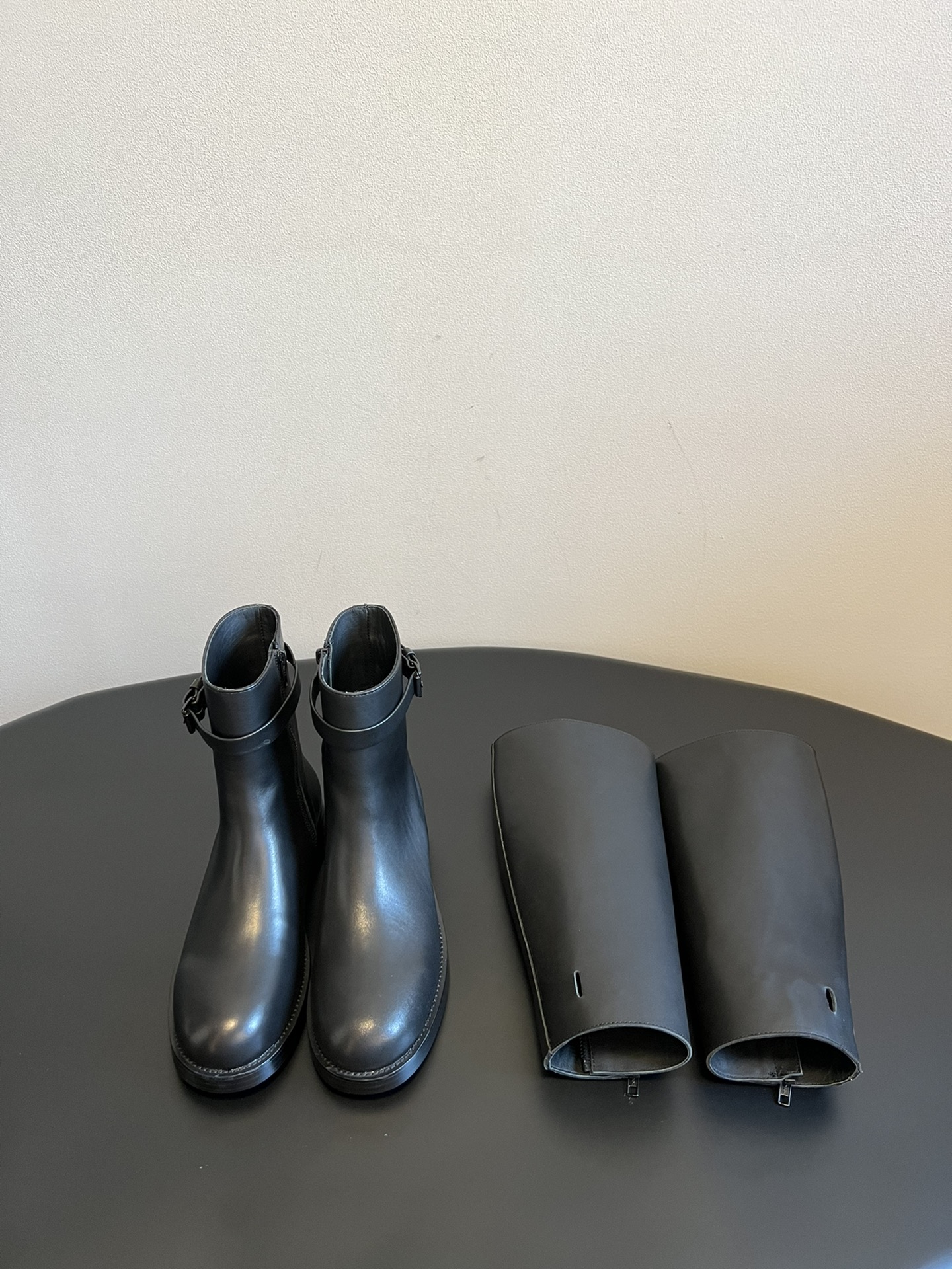ANNDEMEULEMEESTE* 两穿可拆卸分解长靴长靴 短靴，一鞋2穿！太棒了！Ann的长靴基本是每