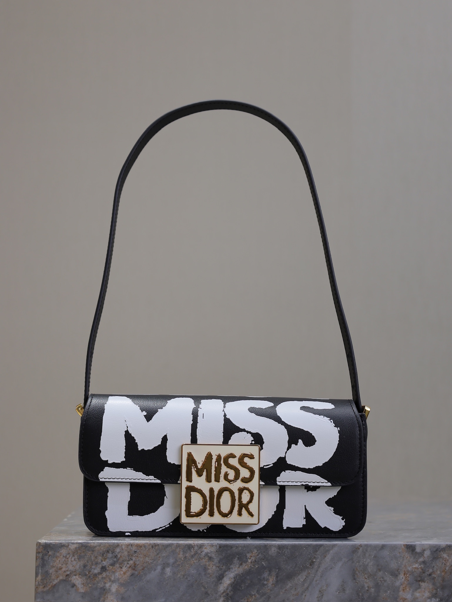 Dior Bags Handbags Black Doodle Cowhide Fall/Winter Collection Fashion