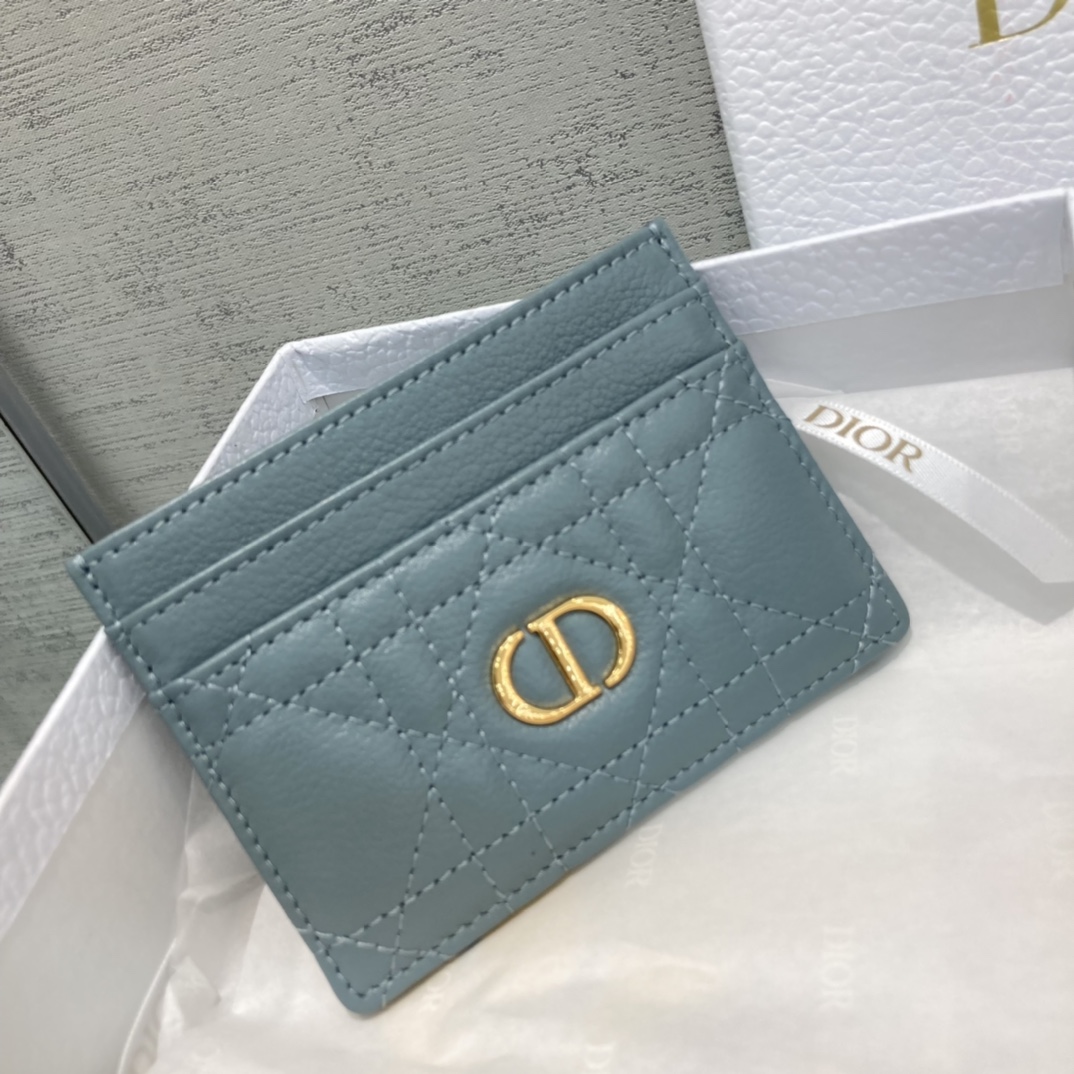 [Dior Wallets]Carefully crafted with deep peach soft cowhide leather Decorated
