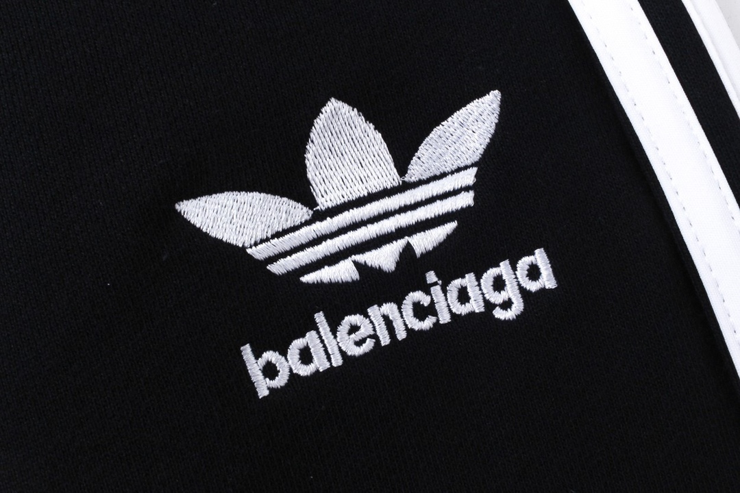 巴黎联名阿迪/Balenciaga& Adidas 秋冬新品 联名款三叶草字母刺绣休闲长裤