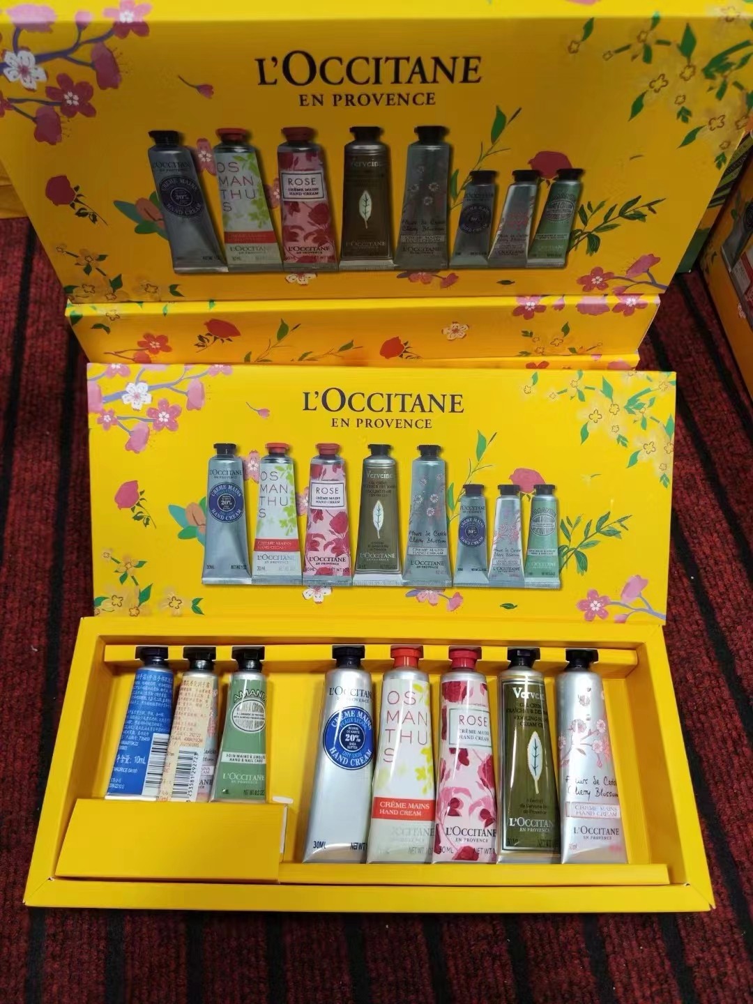 50. L'Occitane hand cream 5+3 set 🔜 High quality❗️🇫🇷 L'Occitane en Provence cherry blossom hand cream 5+3 set: conta…