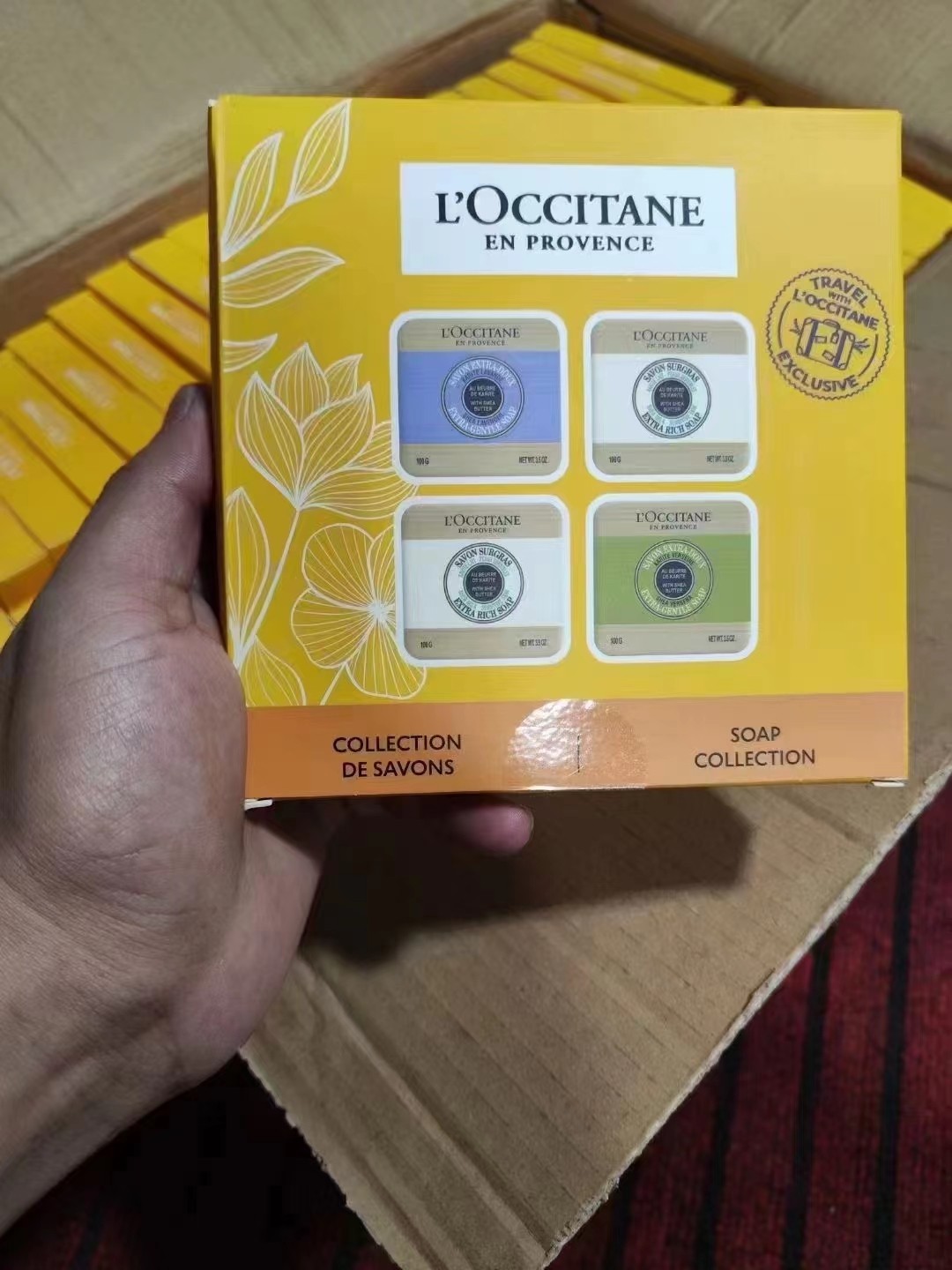 50. Juego de 4 jabones de L'Occitane ×100g 🔜 ¡Alta calidad❗️🇫🇷 L'Occitane en Provence jabón 100g juego de 4 【Nuevo p…