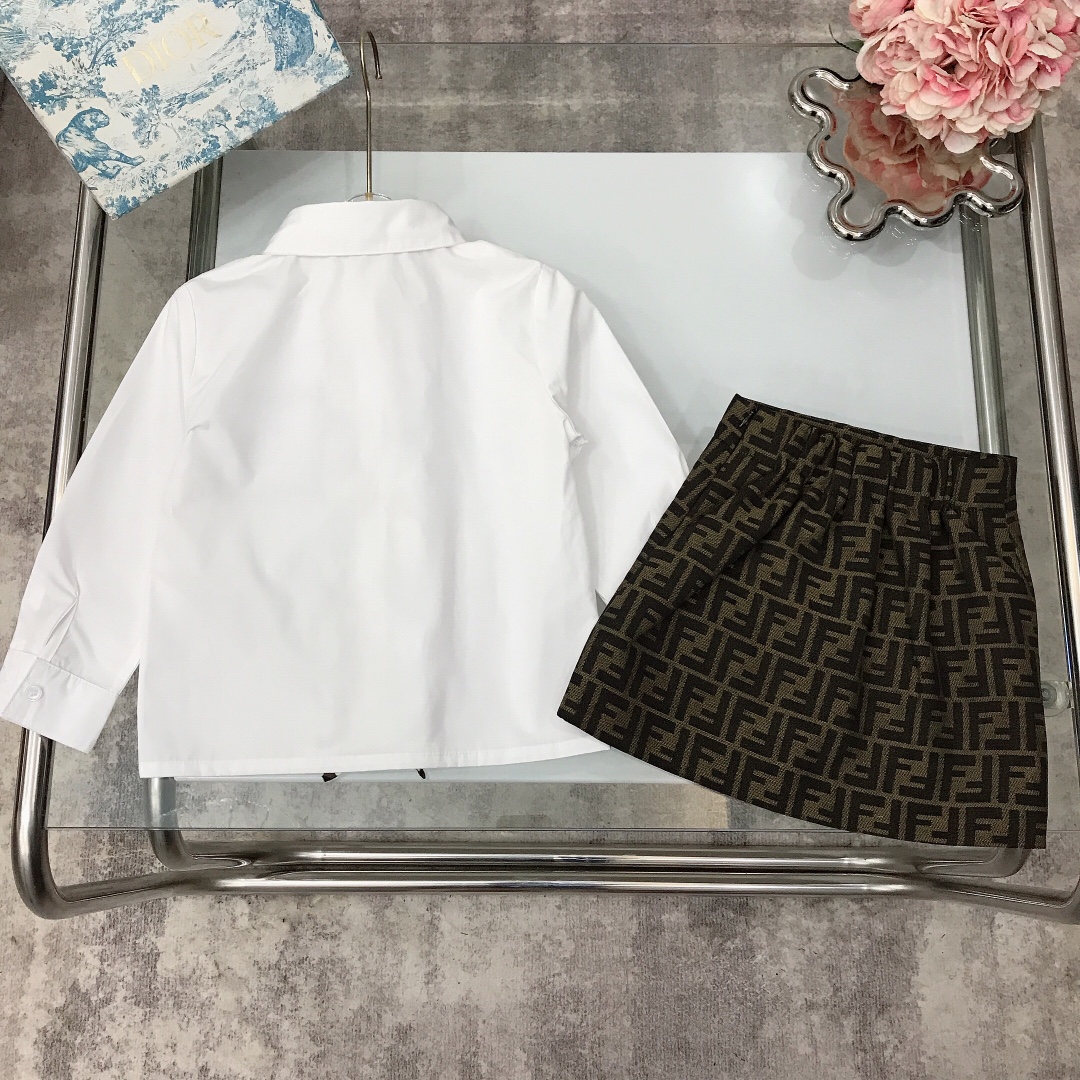 FEND Defined Series: Cotton Shirt with FF Logo, Fine Design, Comfortable Fit, Various Sizes. - 图片 9