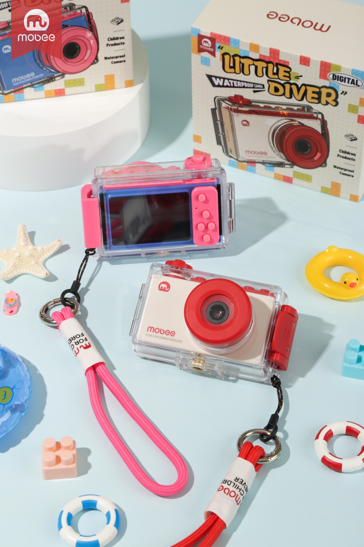 Mobee Little Diver Waterproof Kids Camera with 18MP & 9x Zoom