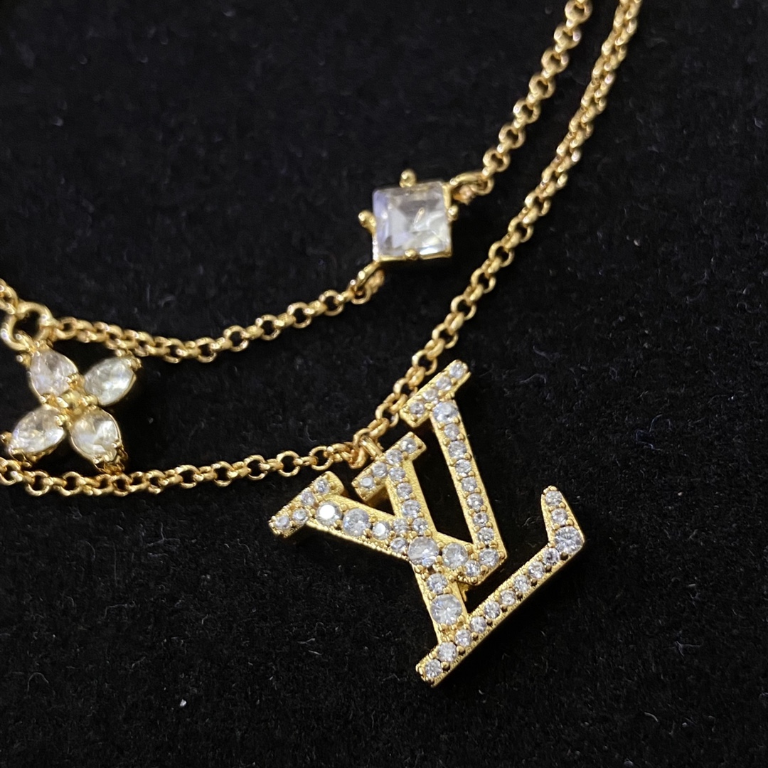 Louis Vuitton Double-Strand Monogram Bracelet (Includes full set - Comprehensive 5