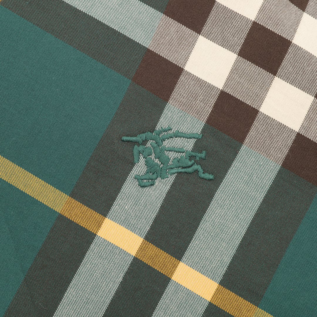 Burberry/巴宝莉 大格纹战马刺绣棉质长袖衬衫