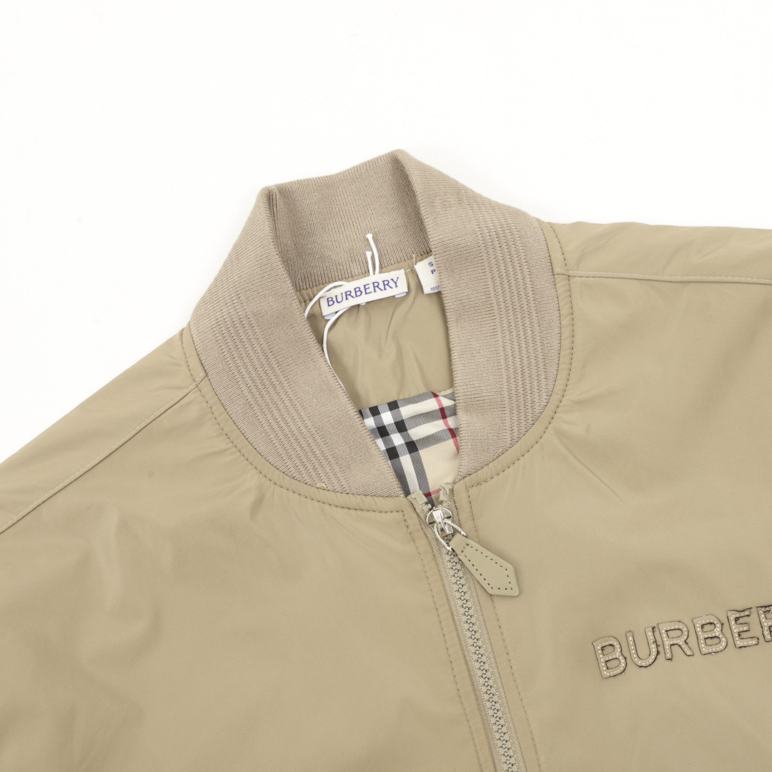 Burberry/巴宝莉 刺绣字母徽标夹克外套