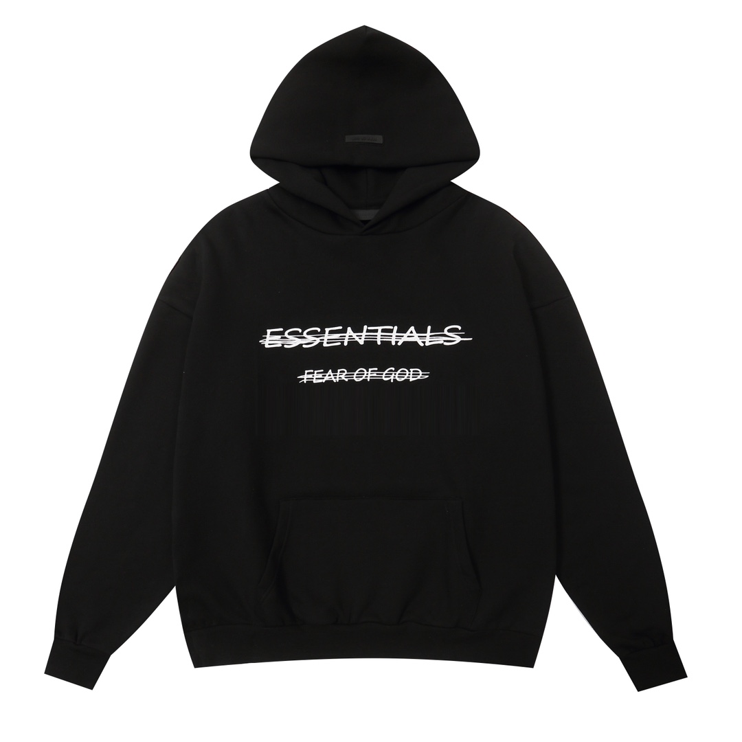 Fear of God Hoodie New Deliveries: NCP LM841# Black/Light Gray, Sizes S-XL. - 图片 4