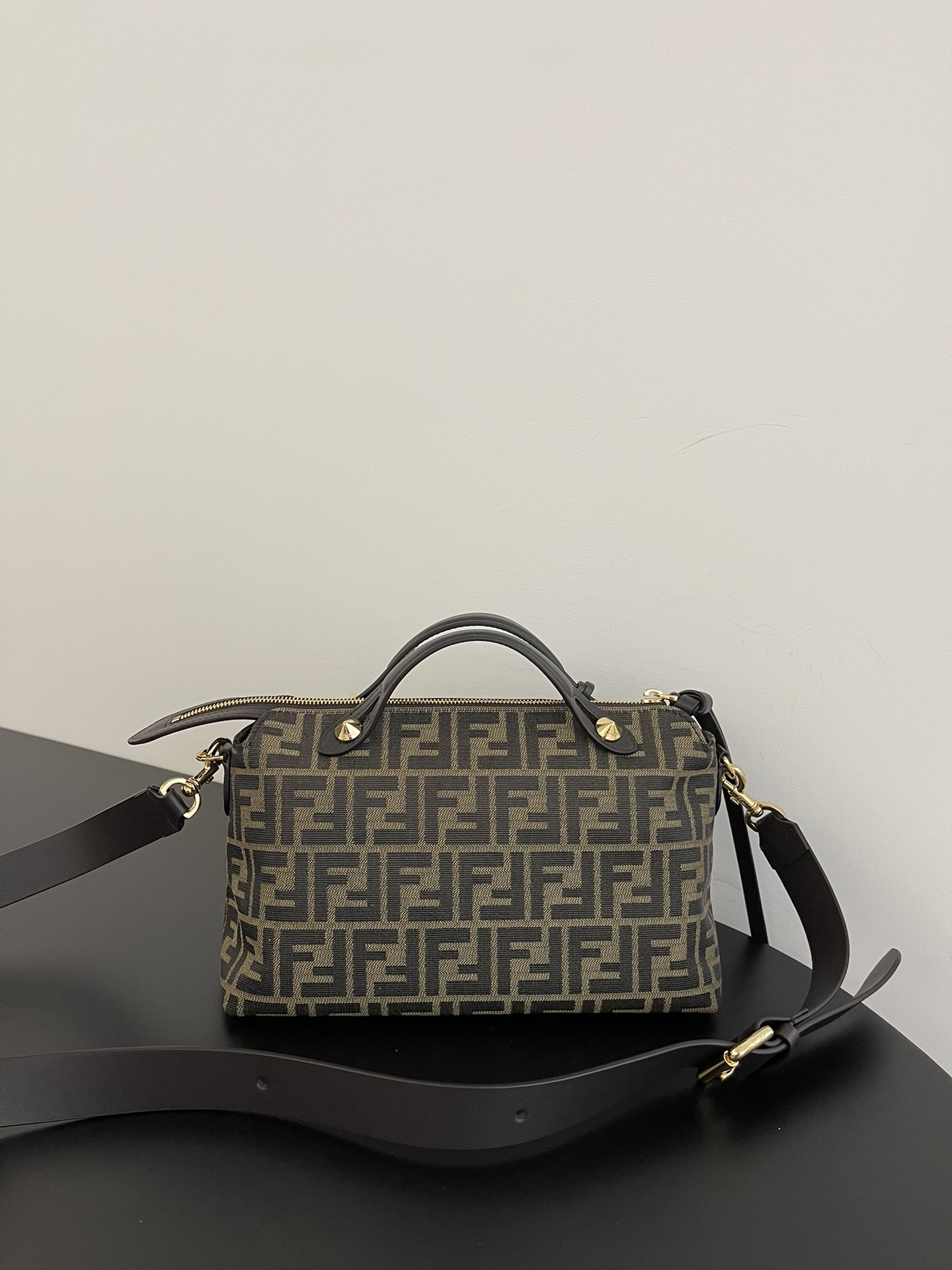 Fendi By The Way Mini Boston Bag with FF Motif and Adjustable Shoulder Strap 9 i1725606853 2606 0