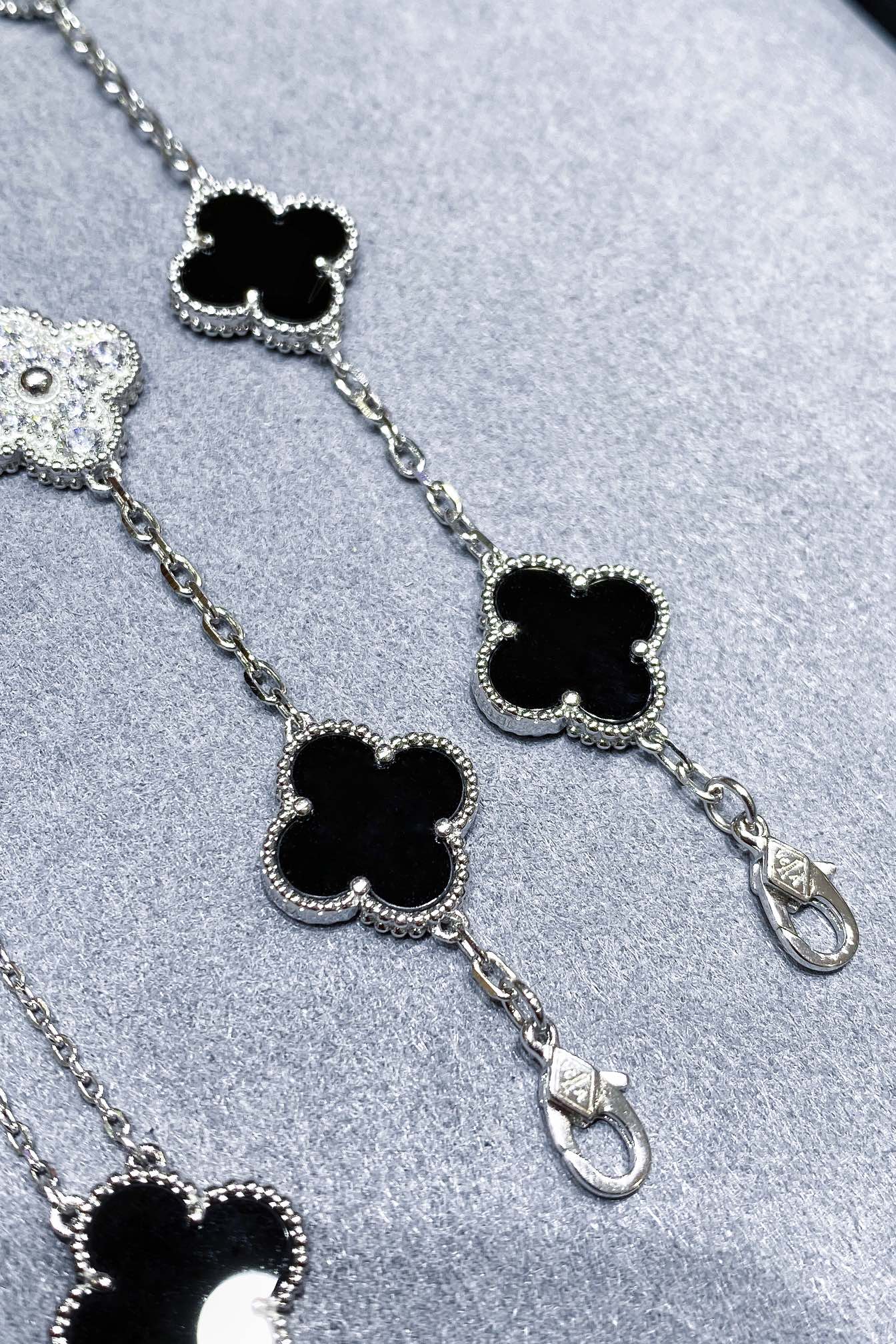 Van Cleef & Arpels 高版本vca黑玛瑙白金色系列