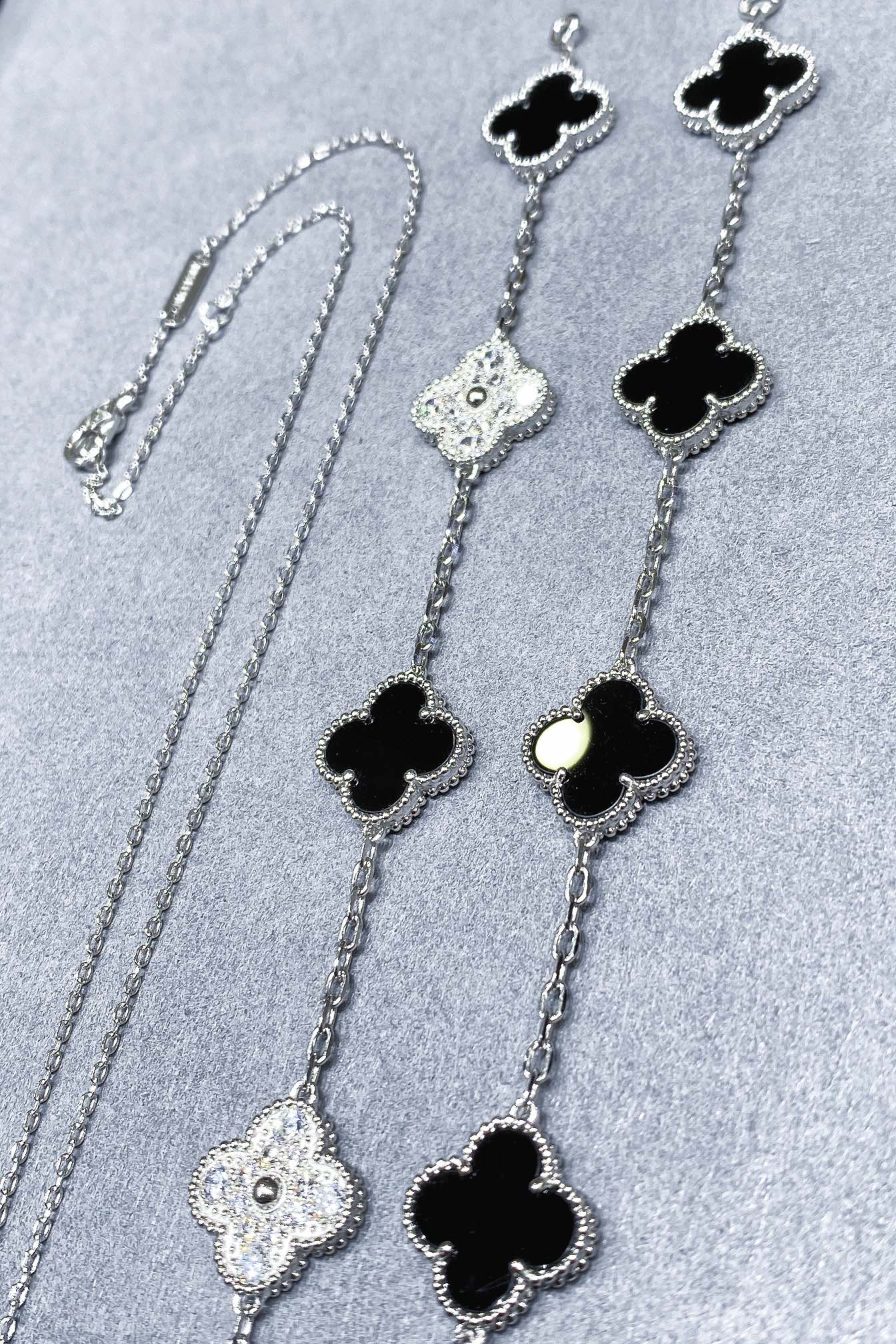 Van Cleef & Arpels 高版本vca黑玛瑙白金色系列