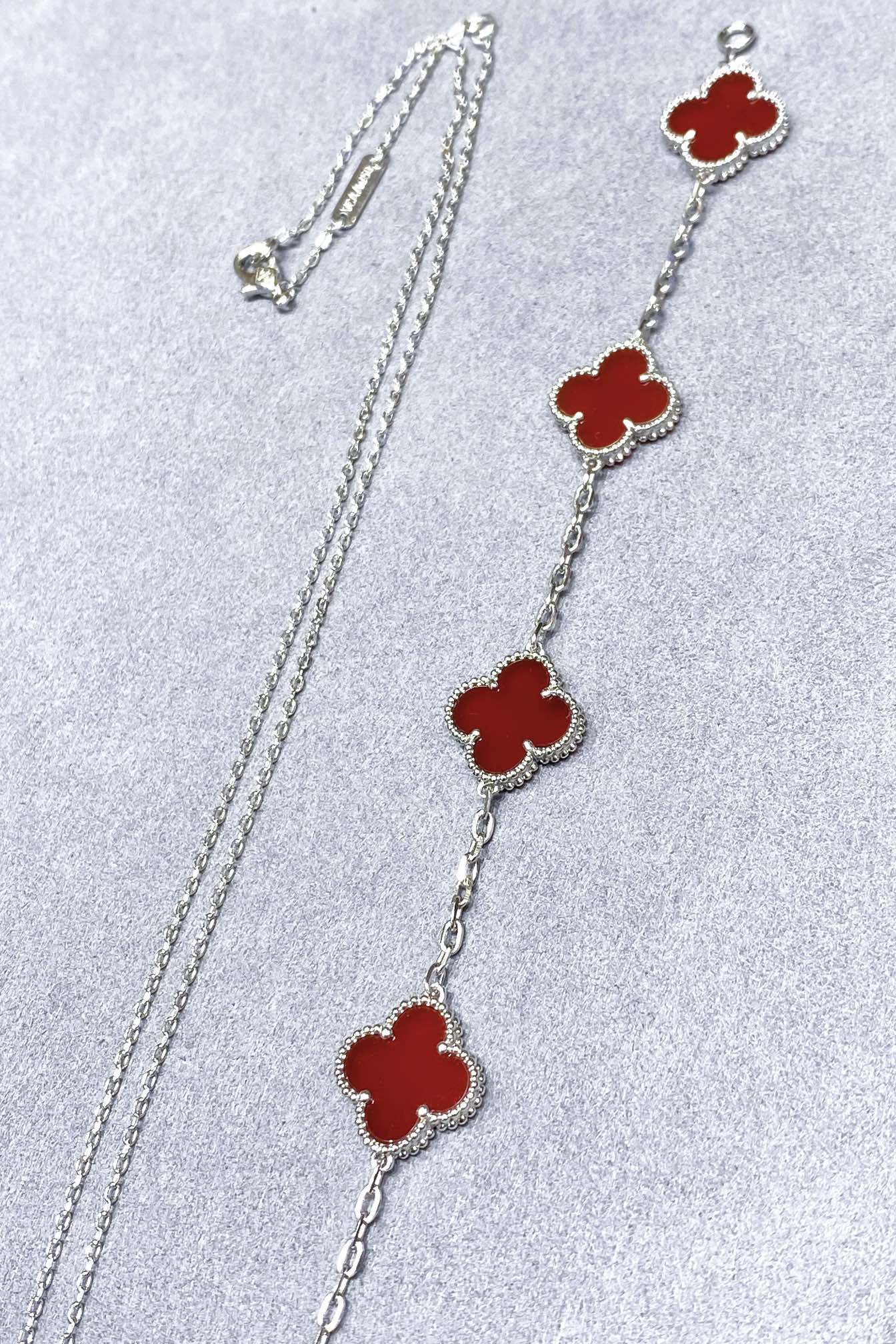 Van Cleef & Arpels 高版本vca红玛瑙白金色系列