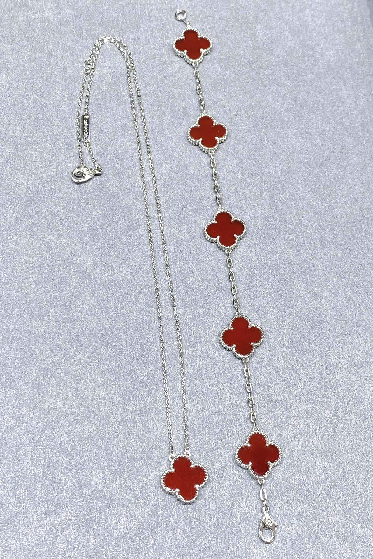Van Cleef & Arpels 高版本vca红玛瑙白金色系列