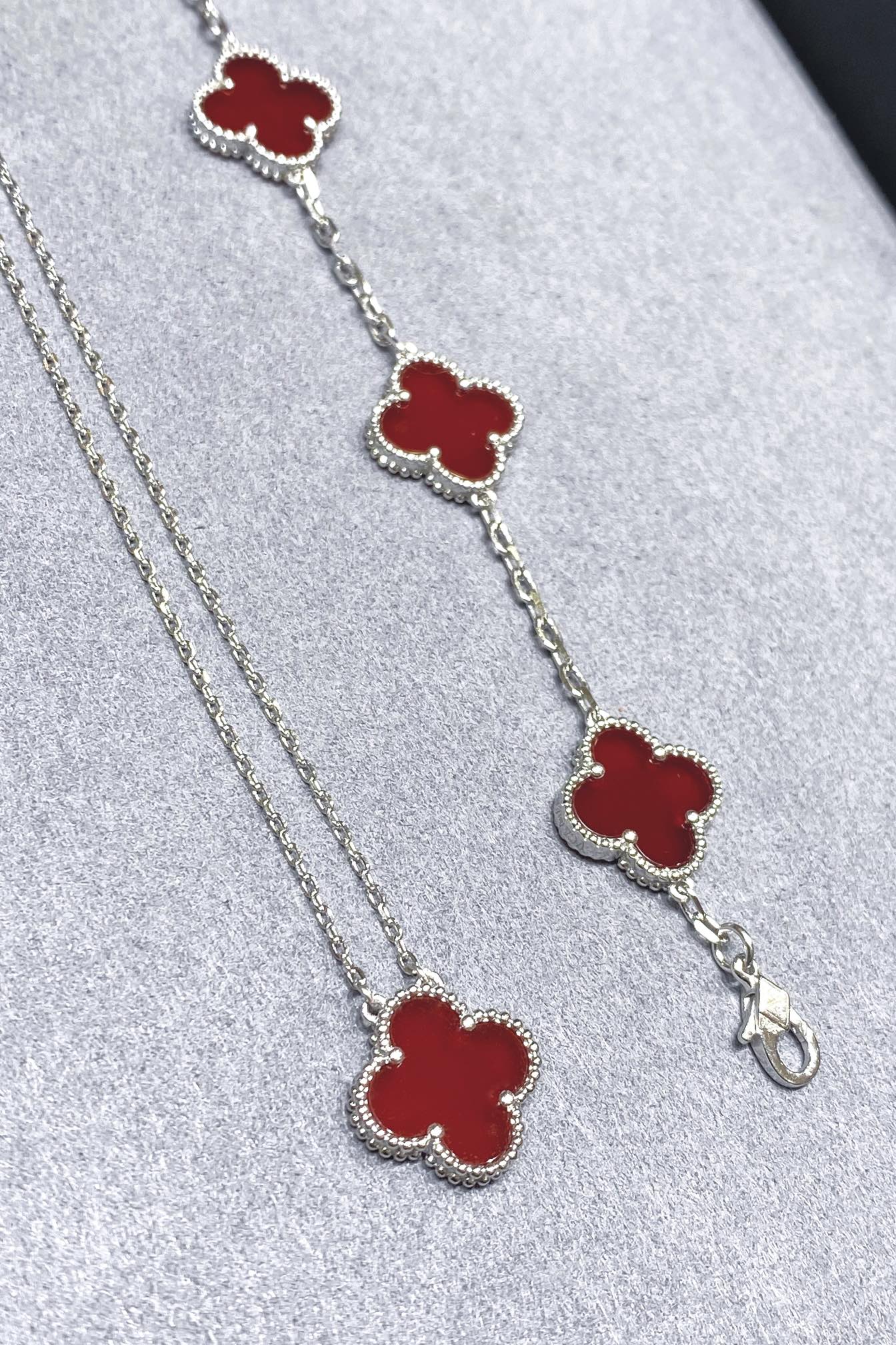 Van Cleef & Arpels 高版本vca红玛瑙白金色系列
