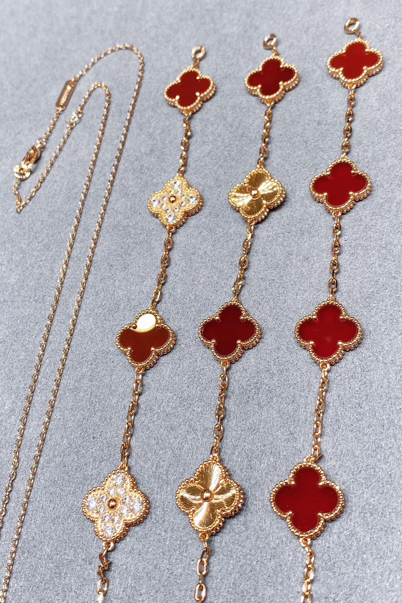 Van Cleef & Arpels 高版本vca红玉髓玫瑰金色系列