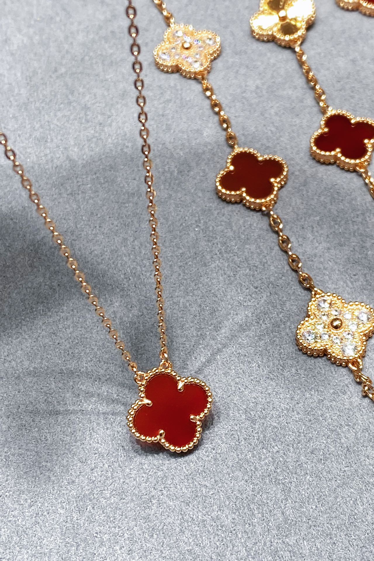 Van Cleef & Arpels 高版本vca红玉髓玫瑰金色系列