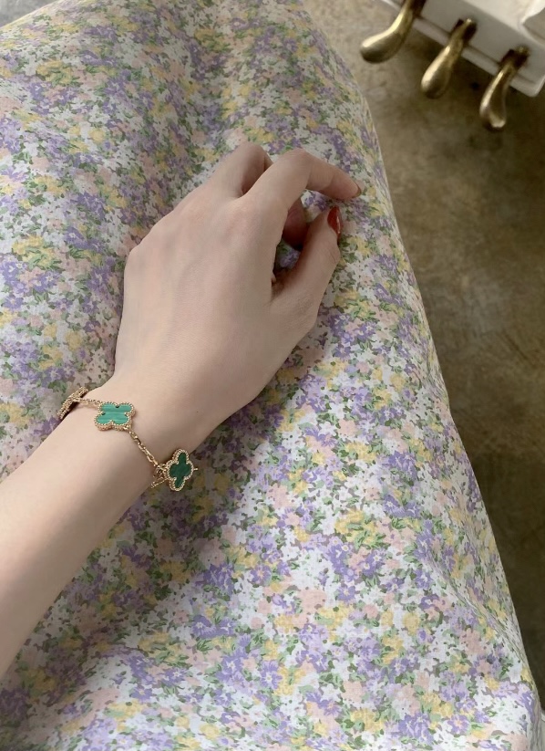 Van Cleef & Arpels 高版本vca孔雀石玫瑰金色系列